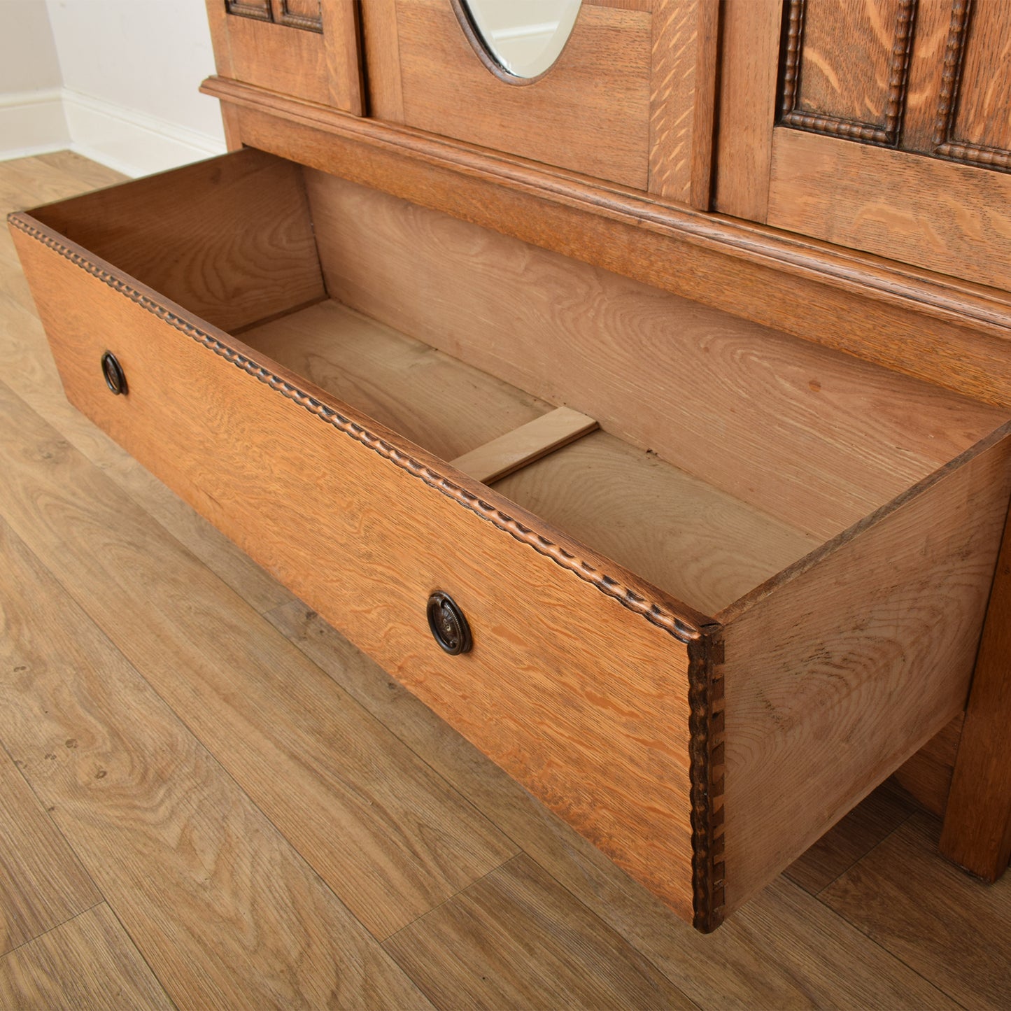 Oak Mirrored Hallrobe