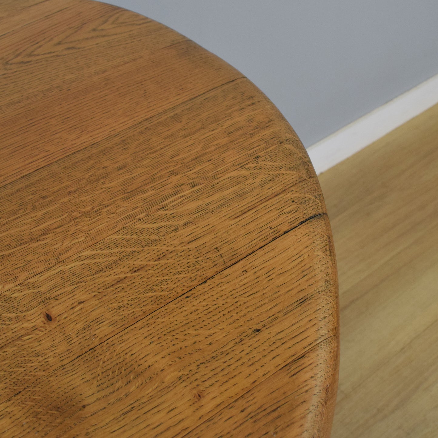 Painted Oak Table and Four Chairs
