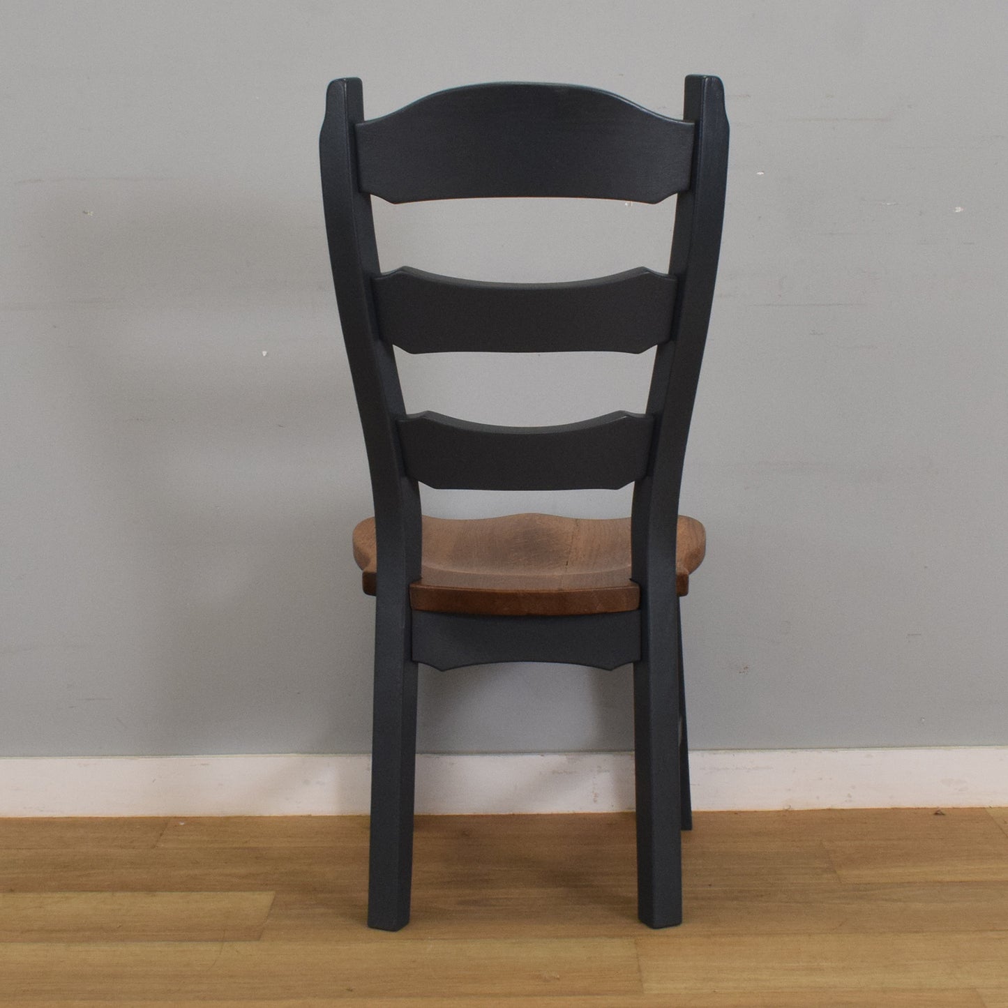 Painted Oak Table and Four Chairs