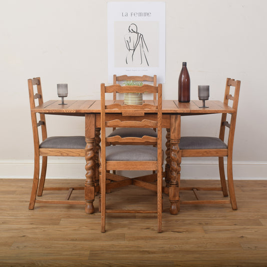Draw Leaf Table And Four Chairs