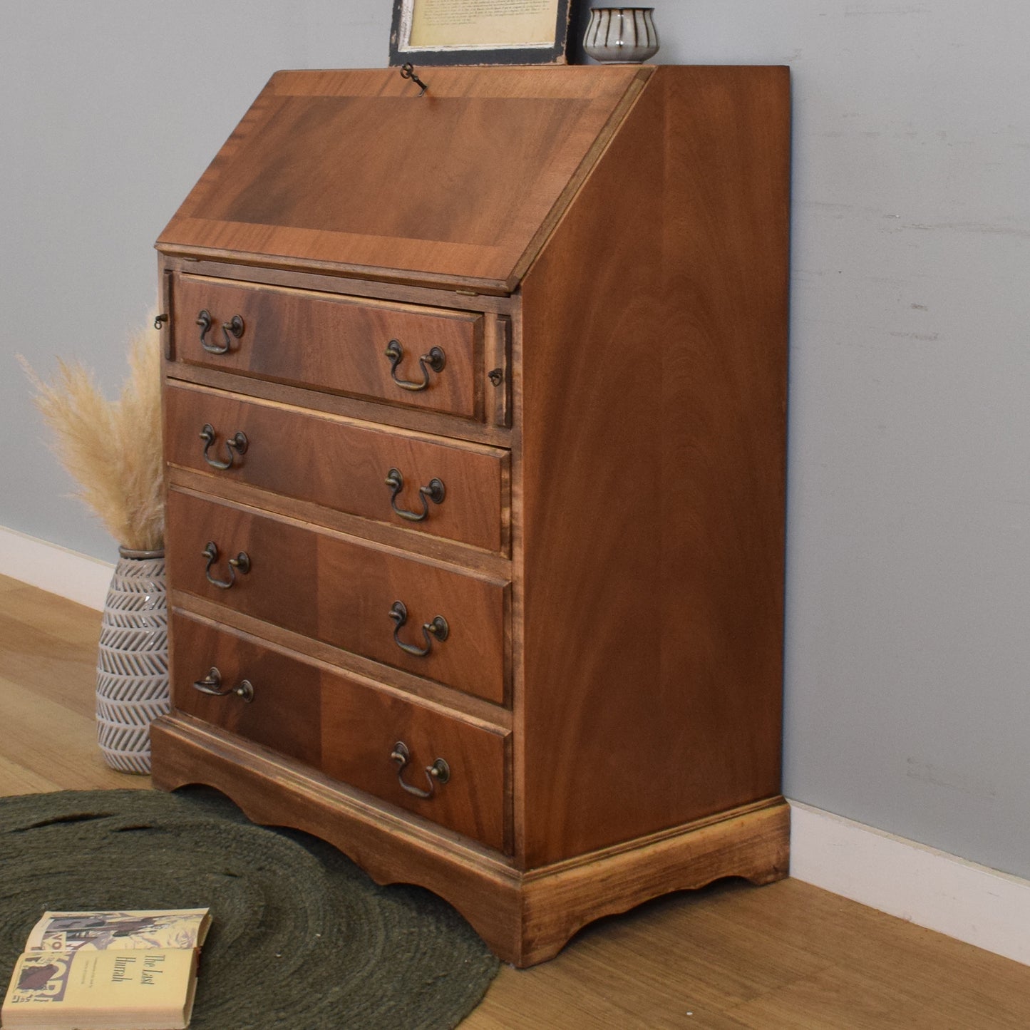 Mahogany Veneered Bureau