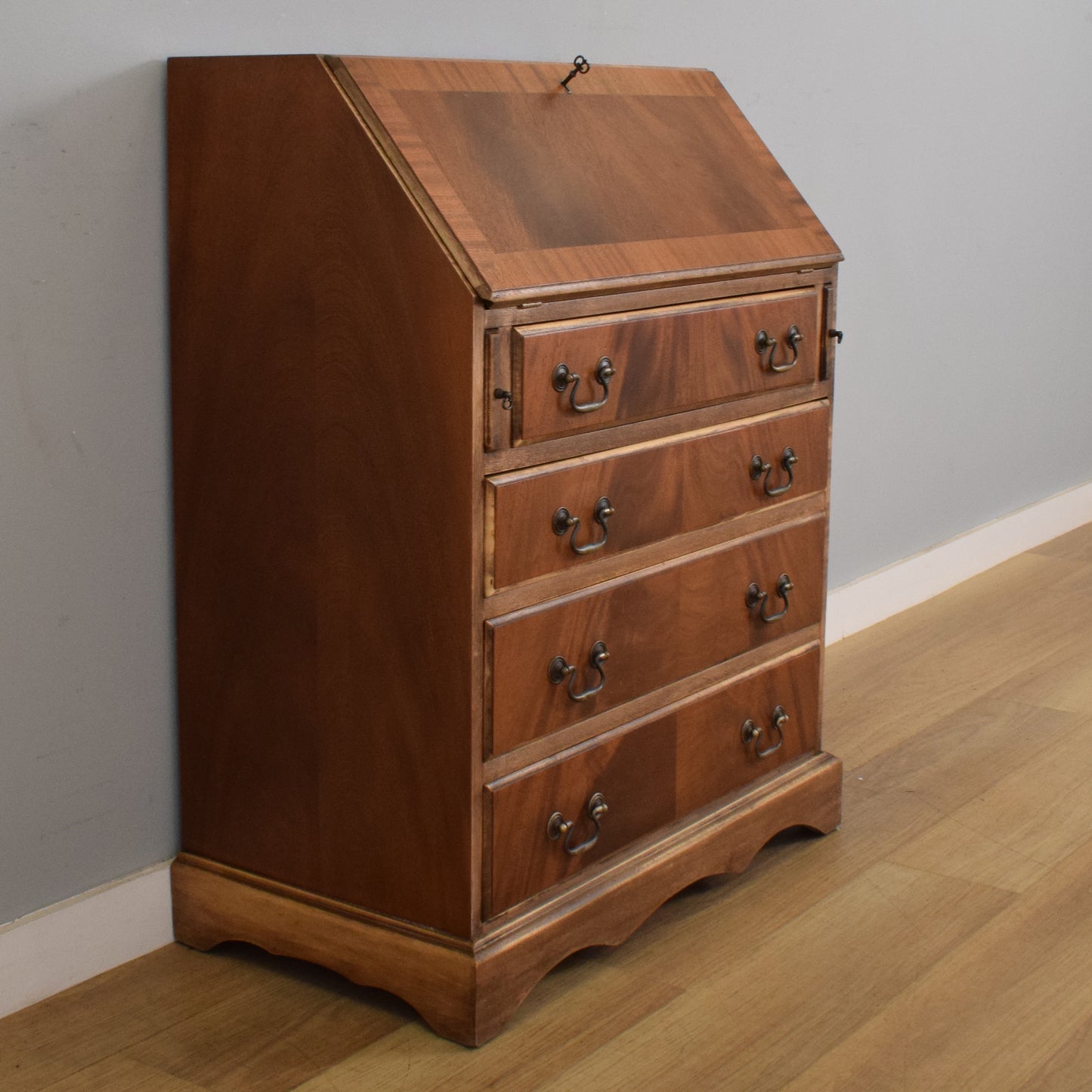 Mahogany Veneered Bureau