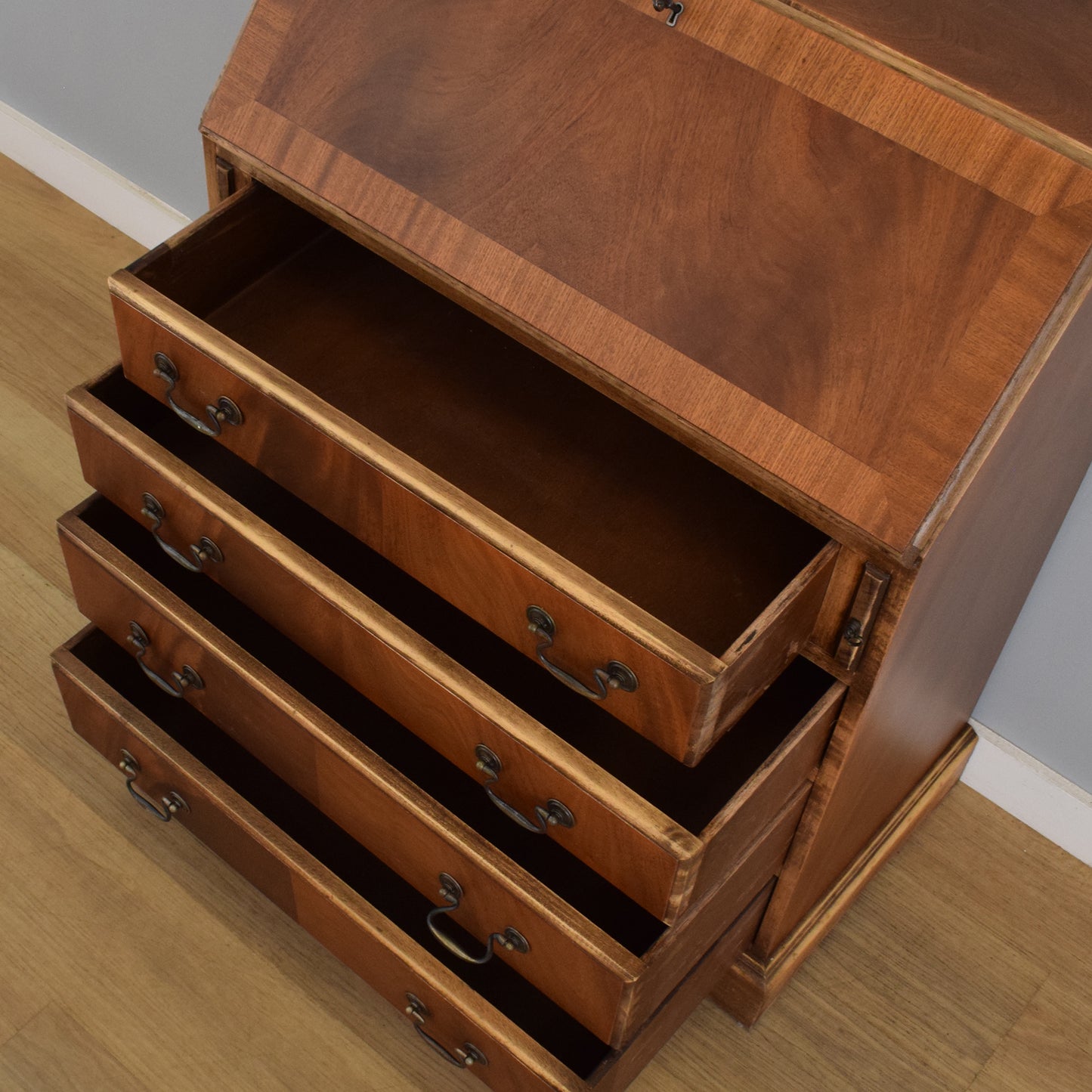 Mahogany Veneered Bureau