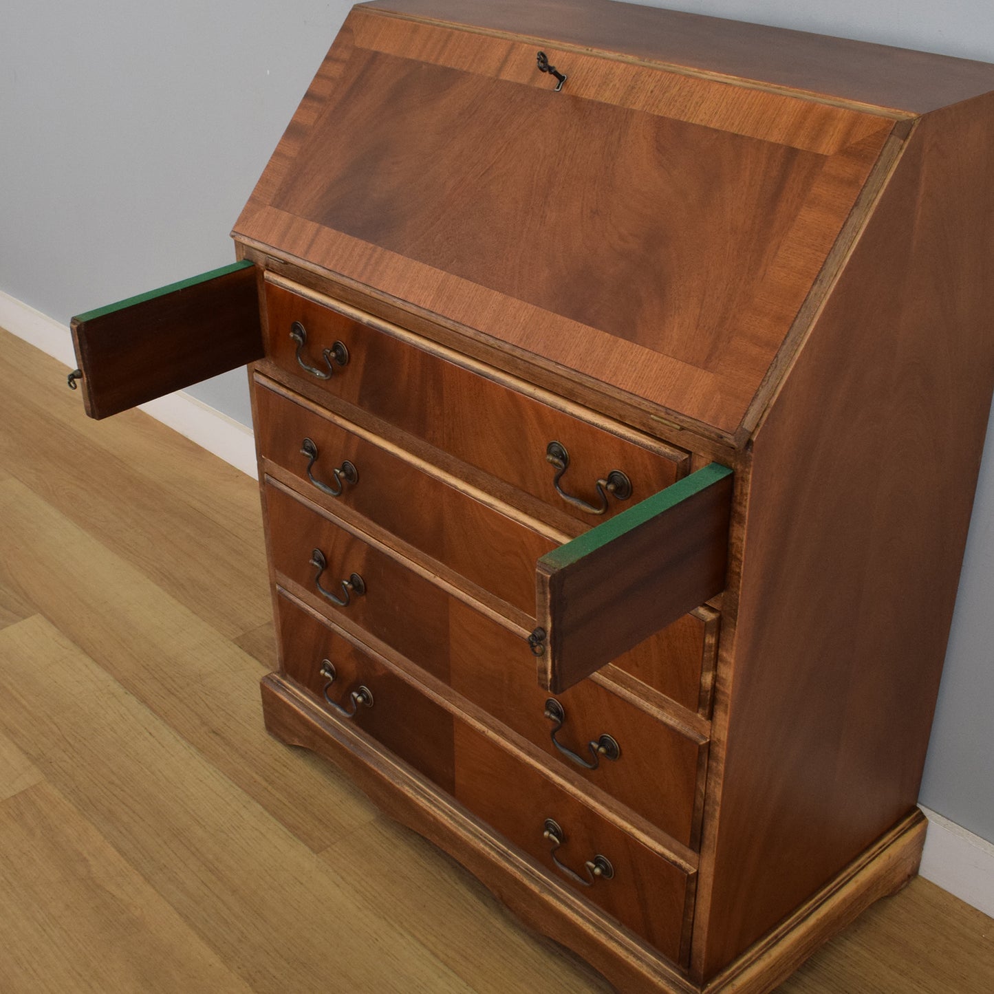 Mahogany Veneered Bureau