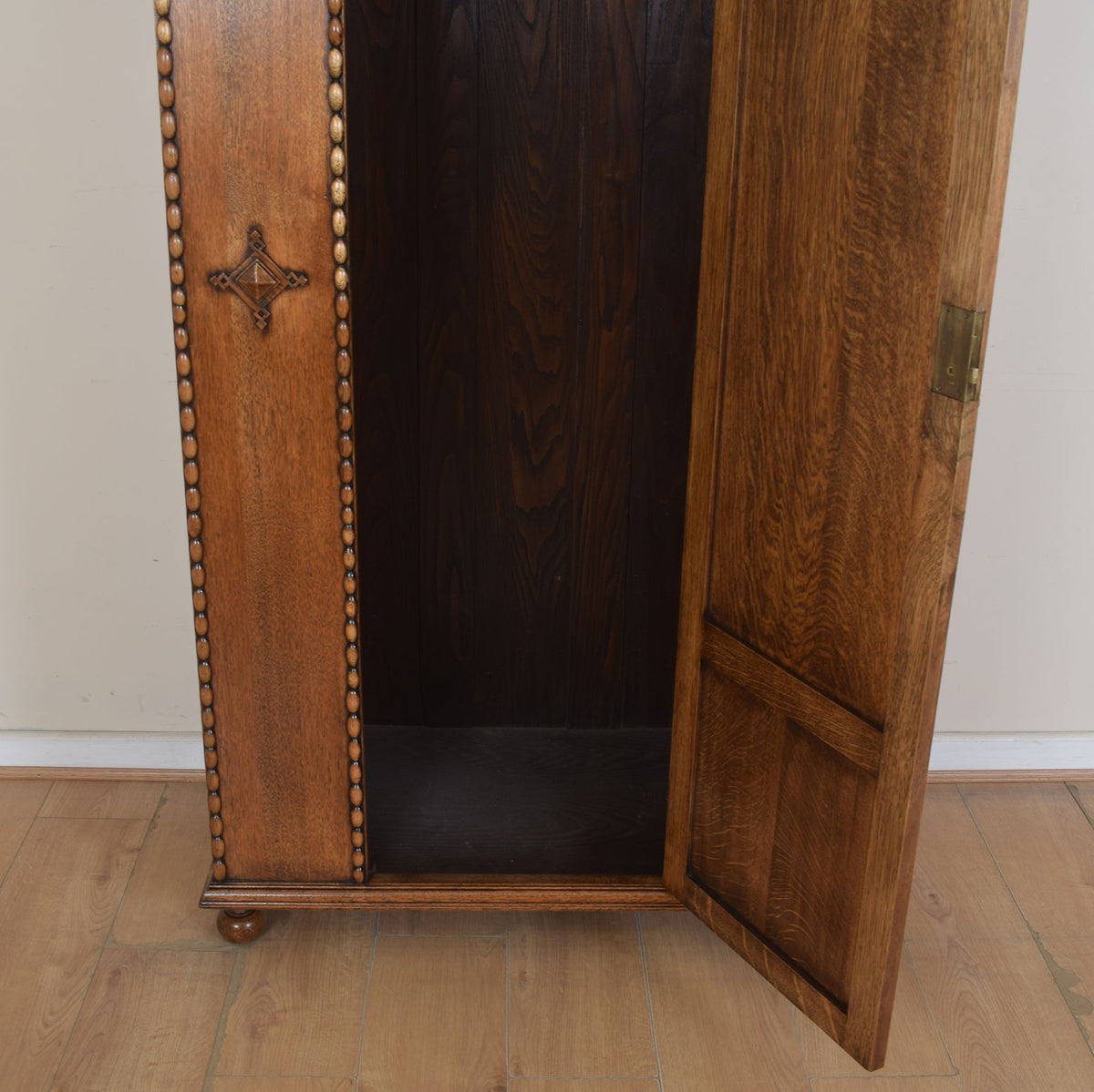 Vintage Solid Oak Hallrobe