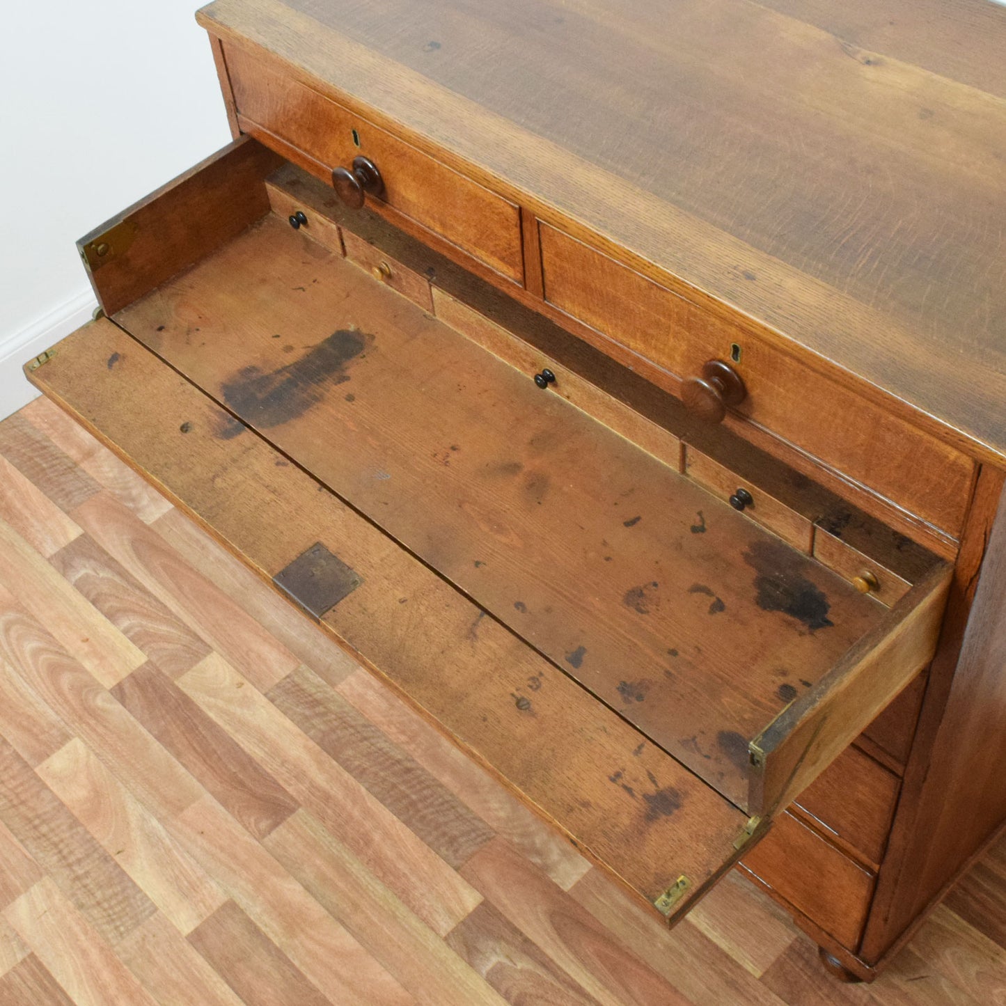 Restored Oak Secretaire