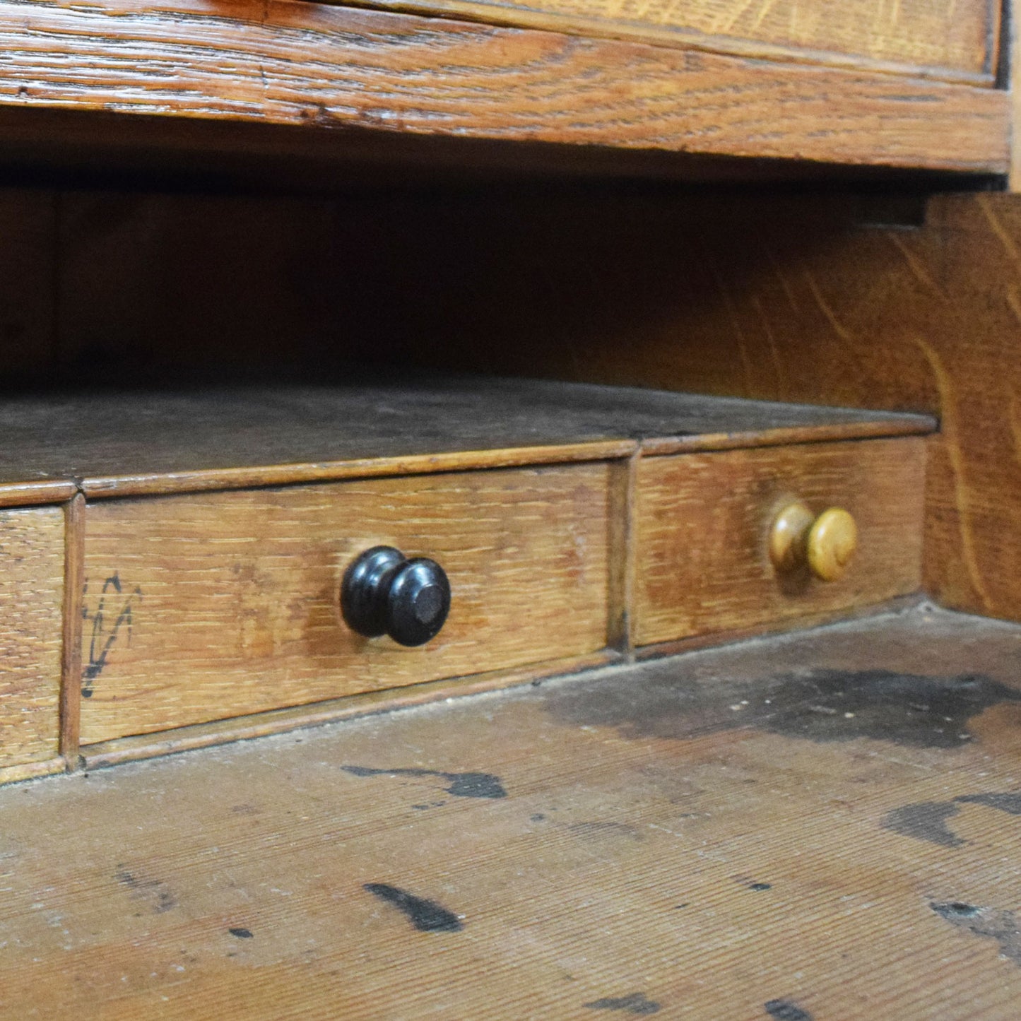 Restored Oak Secretaire