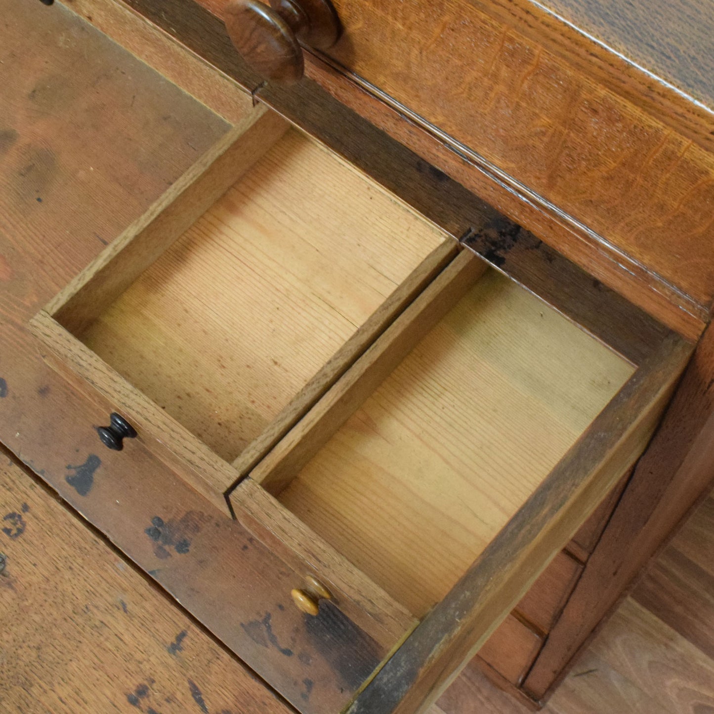 Restored Oak Secretaire