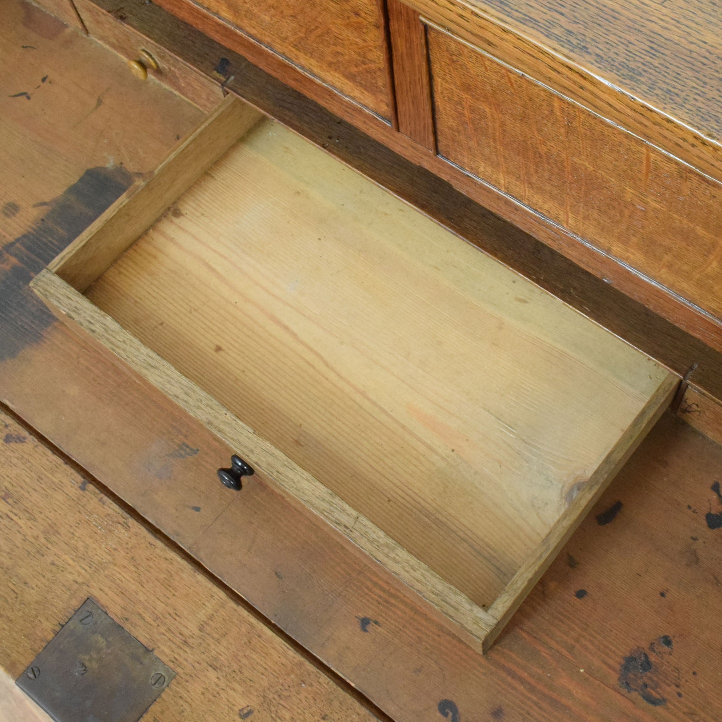 Restored Oak Secretaire