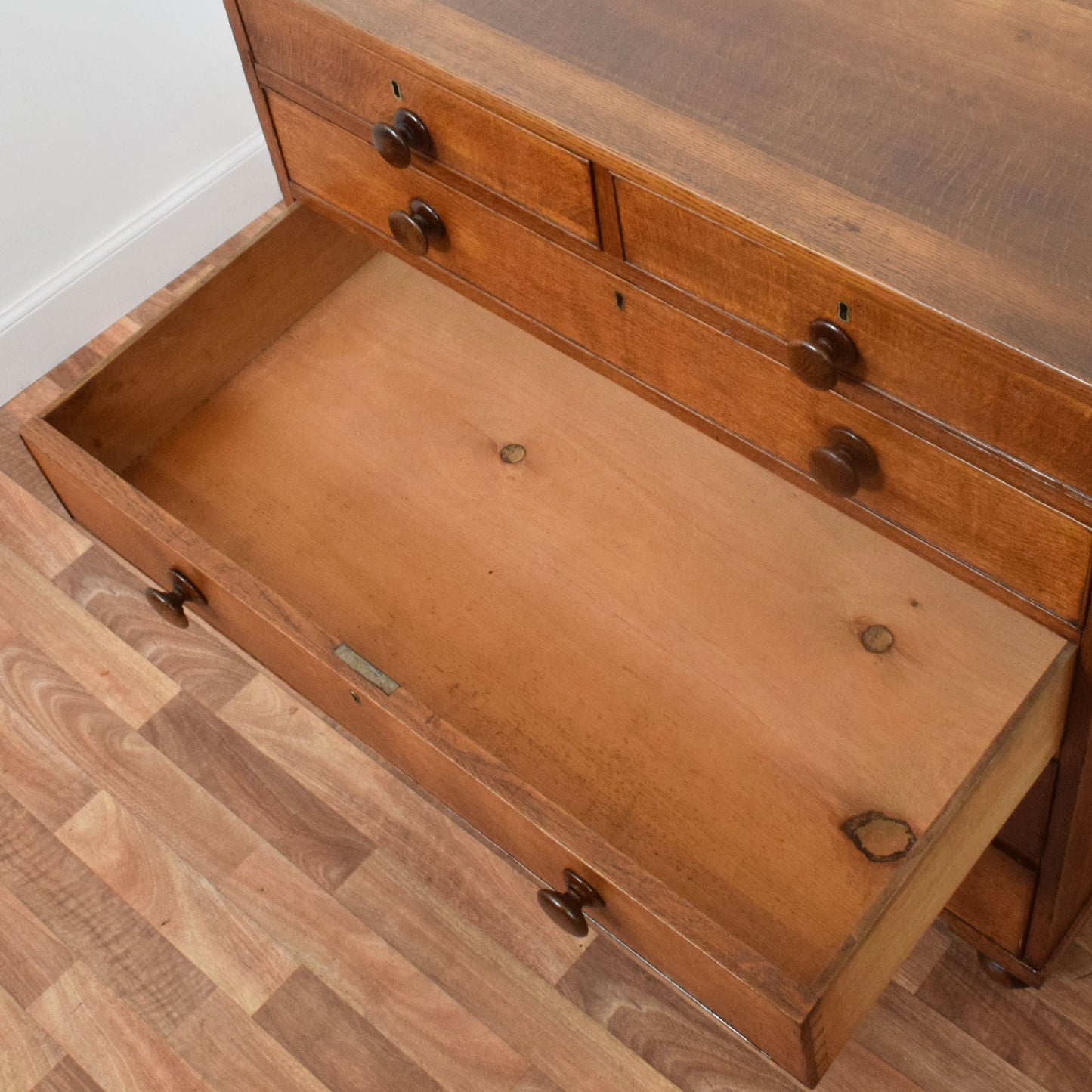 Restored Oak Secretaire