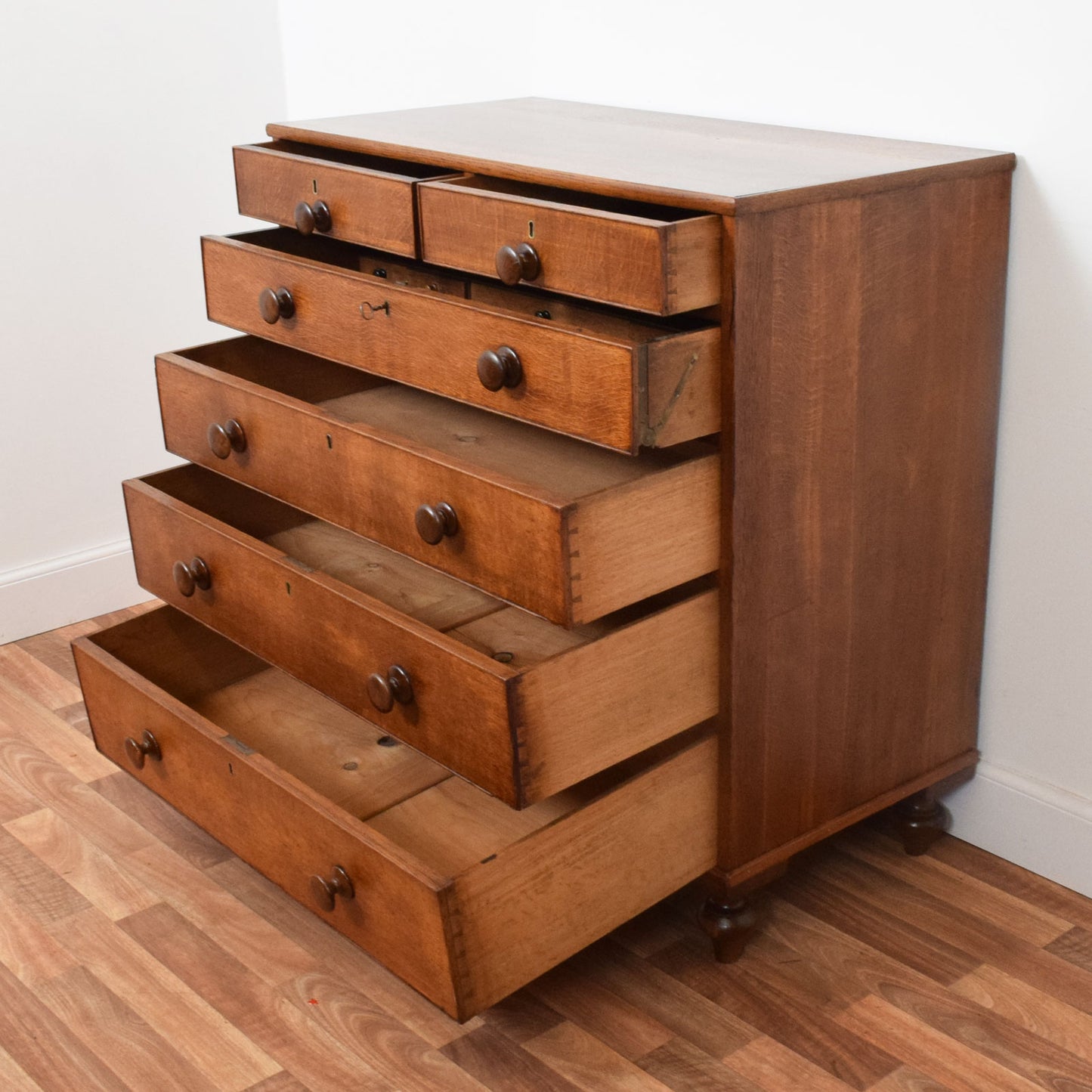 Restored Oak Secretaire