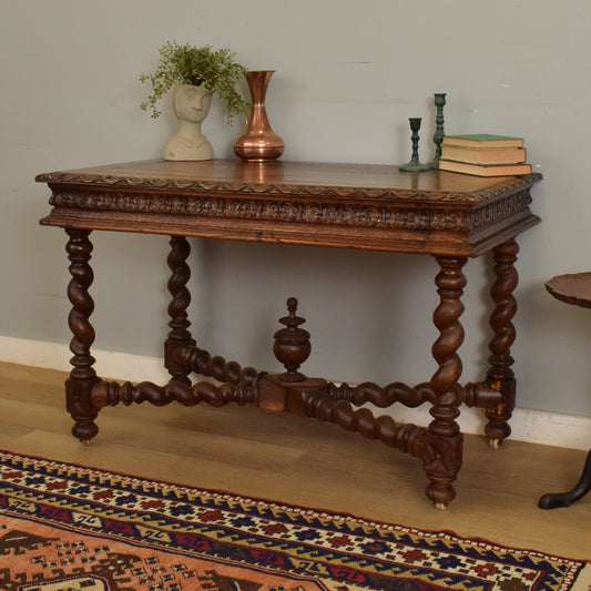 Carved Oak Table