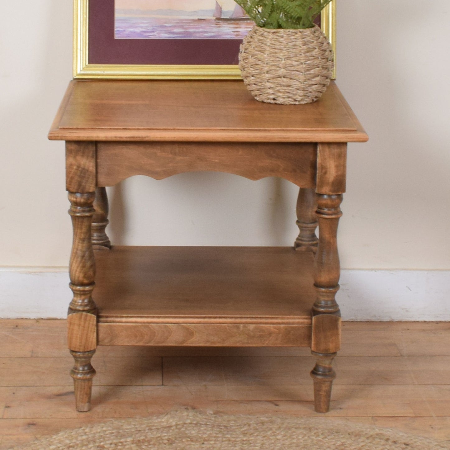 Rustic Pine Side Table