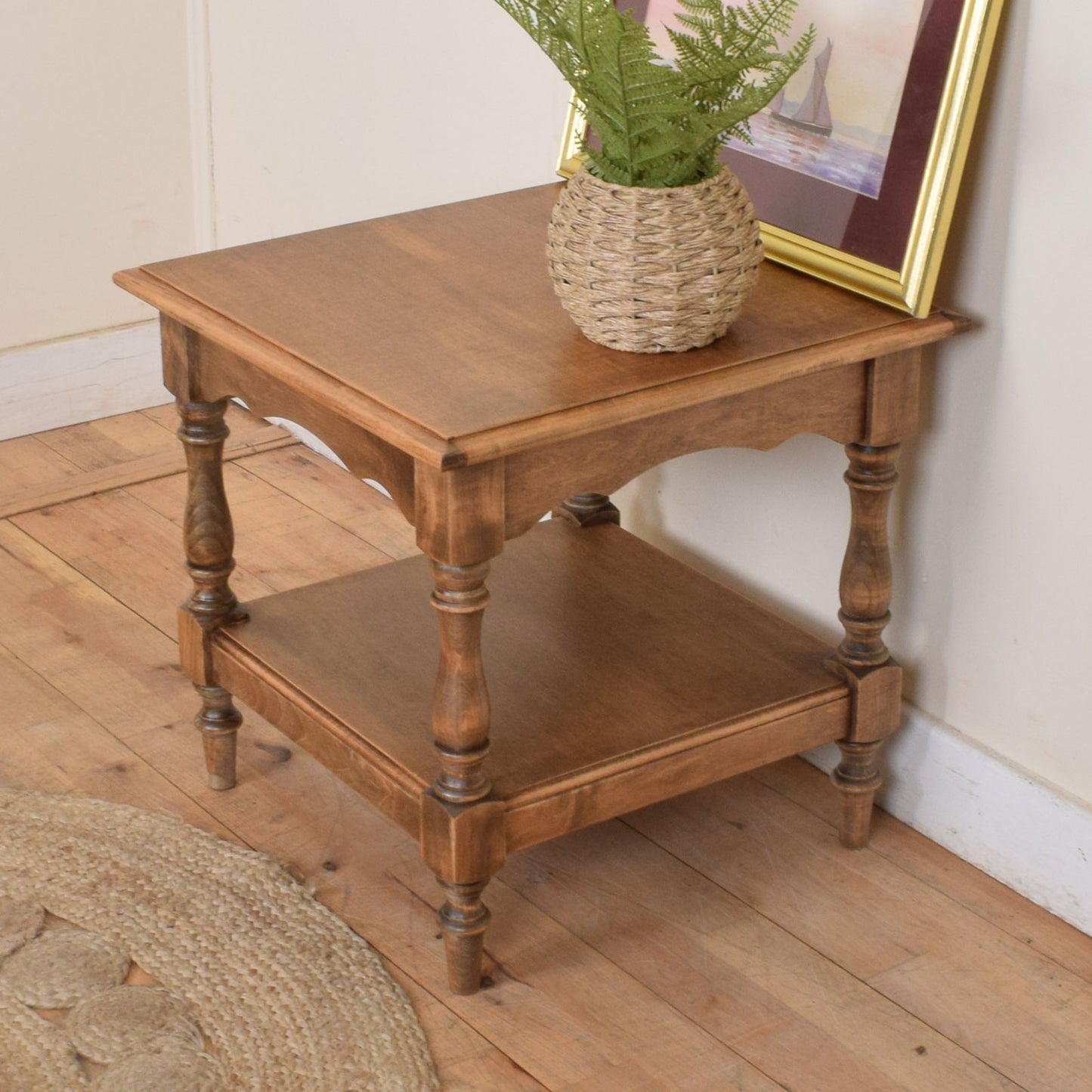 Rustic Pine Side Table