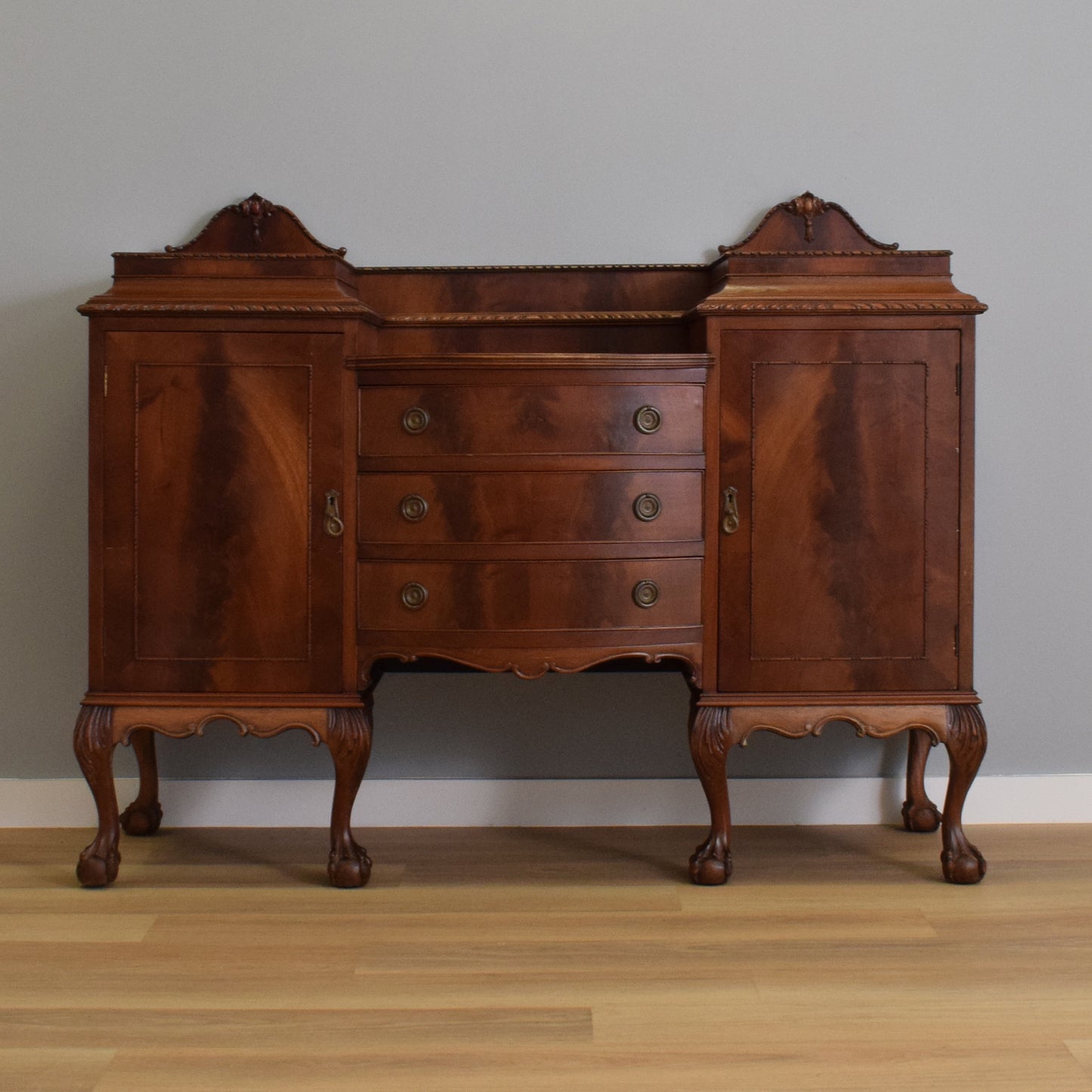 Carved Mahogany Sideboard