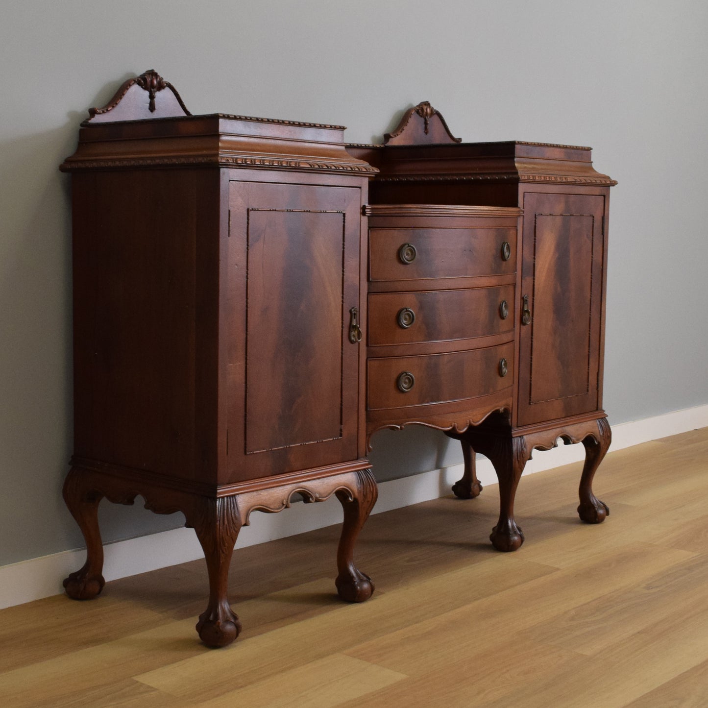 Carved Mahogany Sideboard