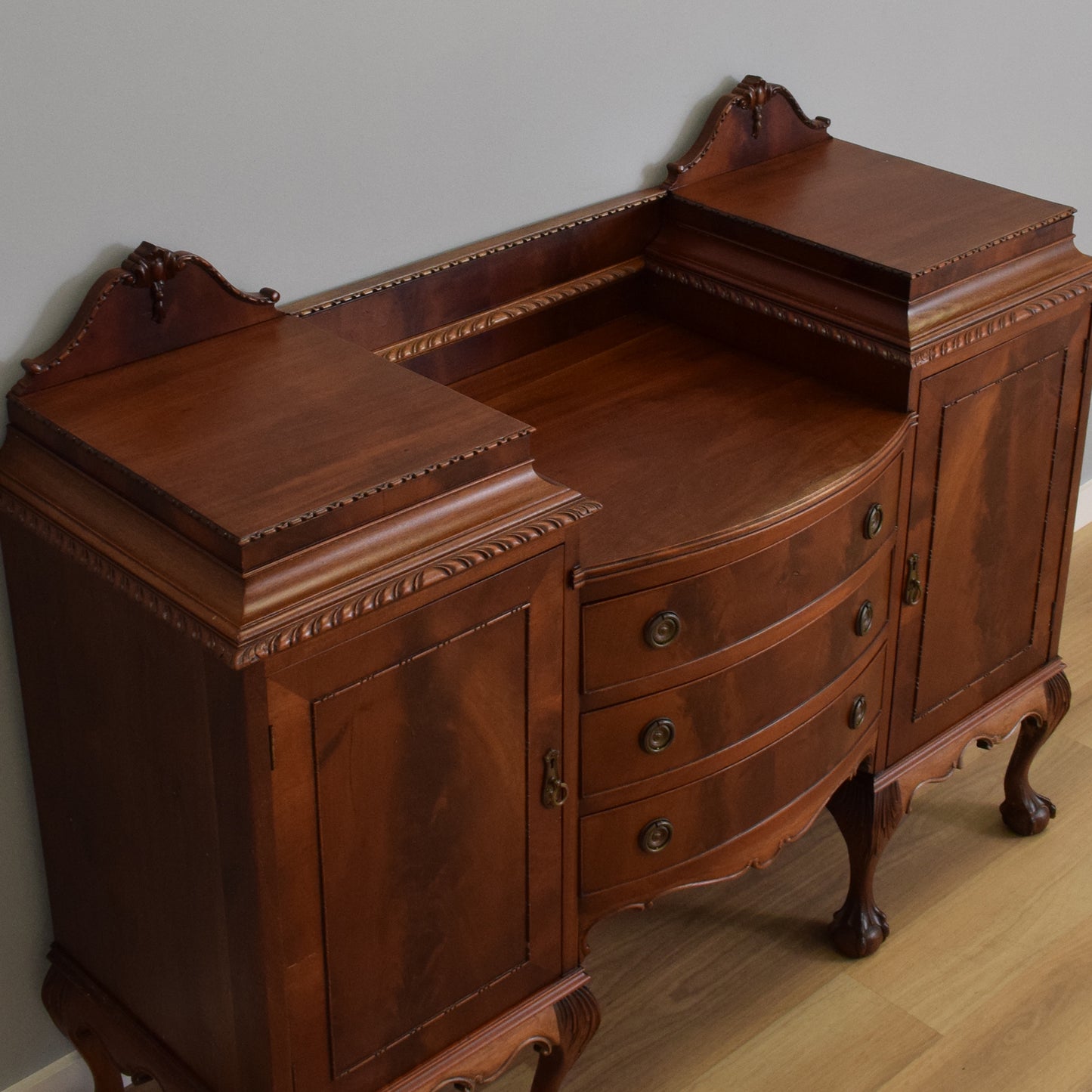 Carved Mahogany Sideboard