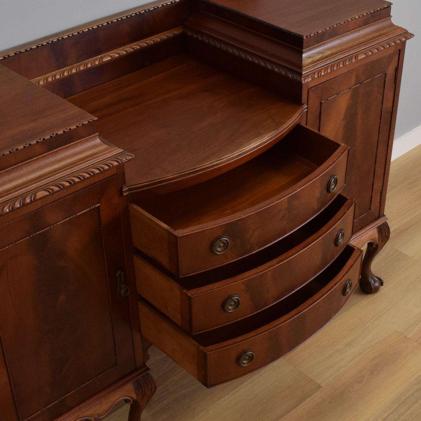 Carved Mahogany Sideboard