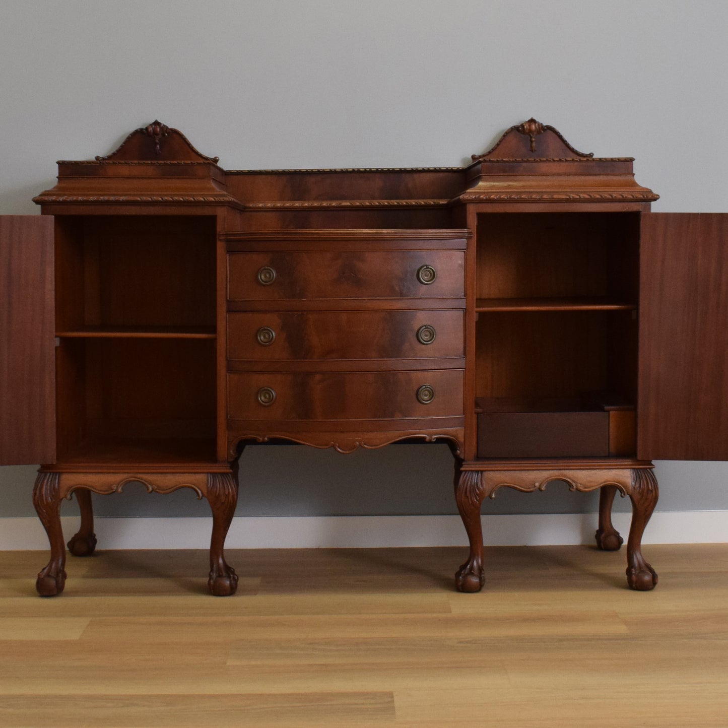 Carved Mahogany Sideboard