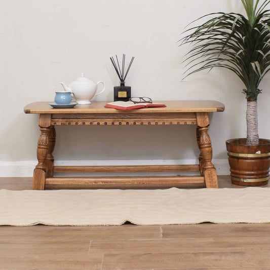 Carved Oak Coffee Table