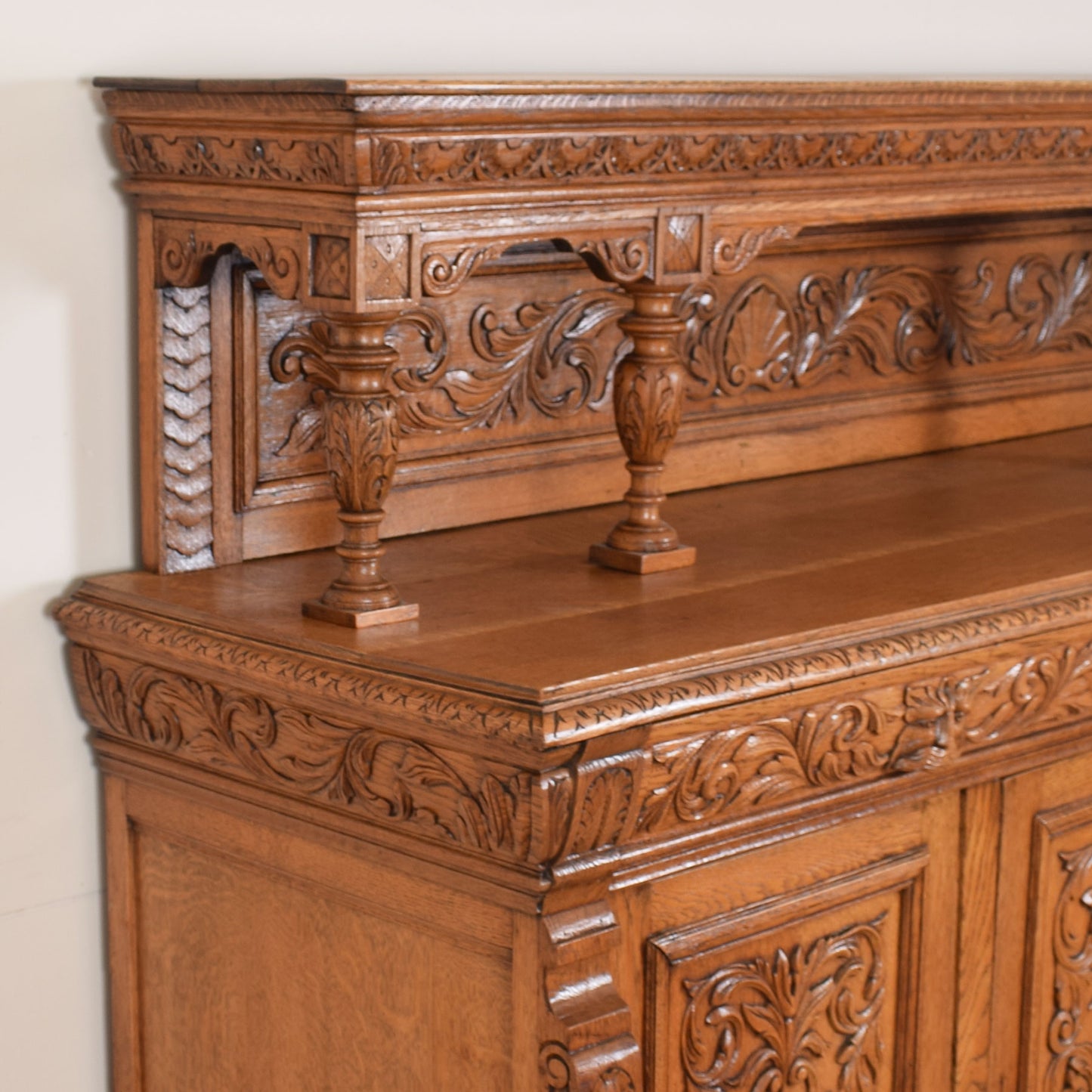 Solid Oak Large Greenman Sideboard
