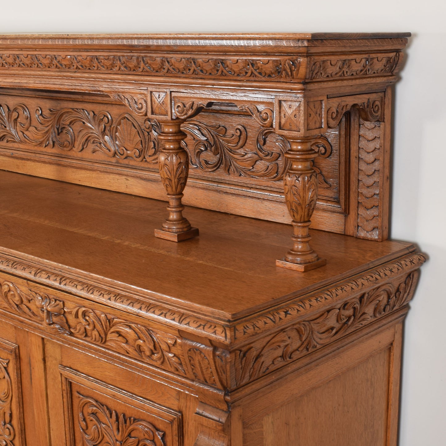 Solid Oak Large Greenman Sideboard