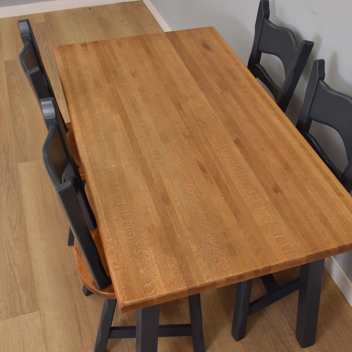 Painted Table and Four Chairs