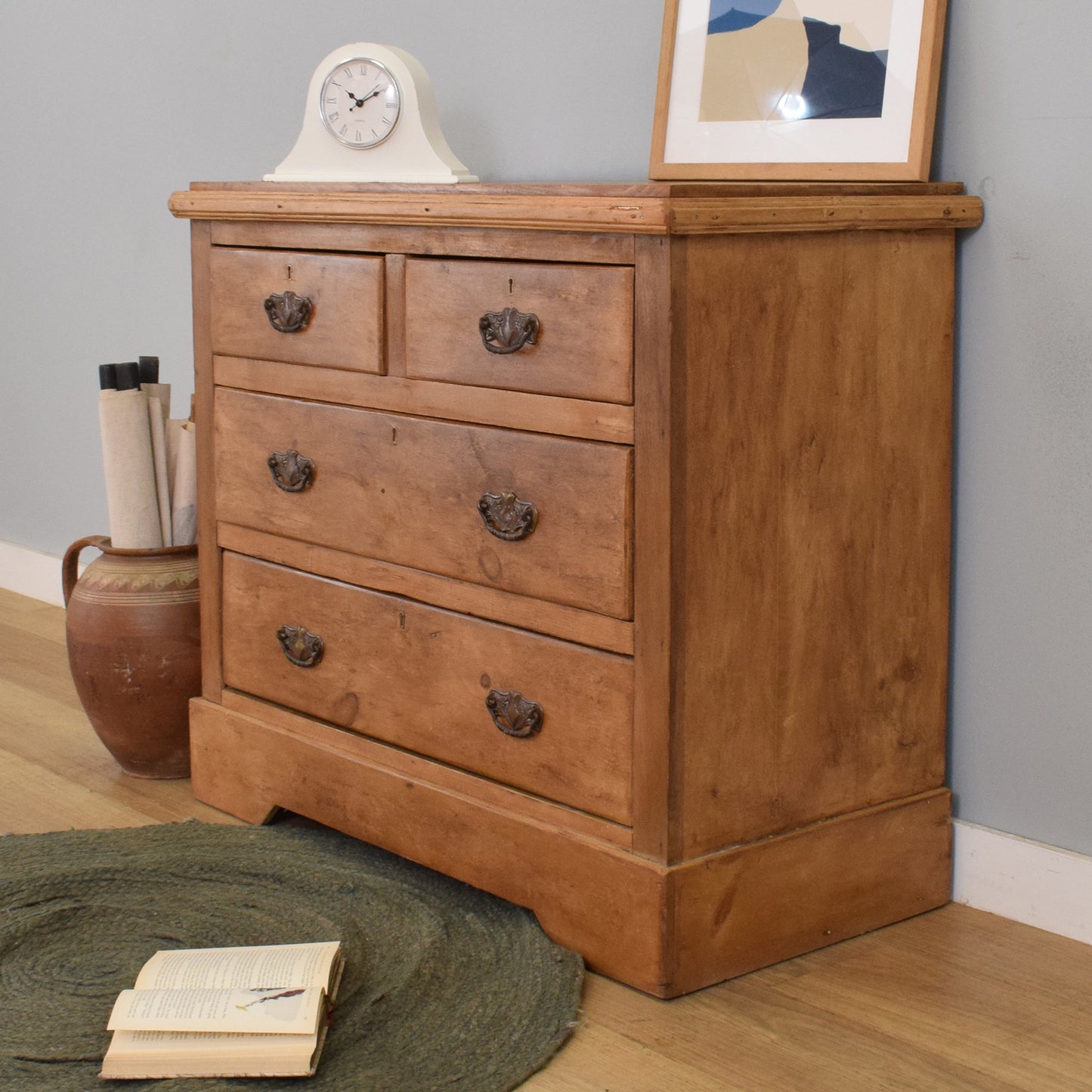 Rustic Pine Chest of Drawers