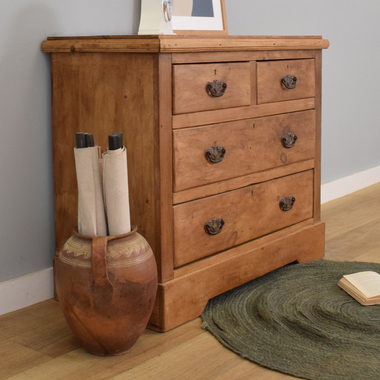 Rustic Pine Chest of Drawers