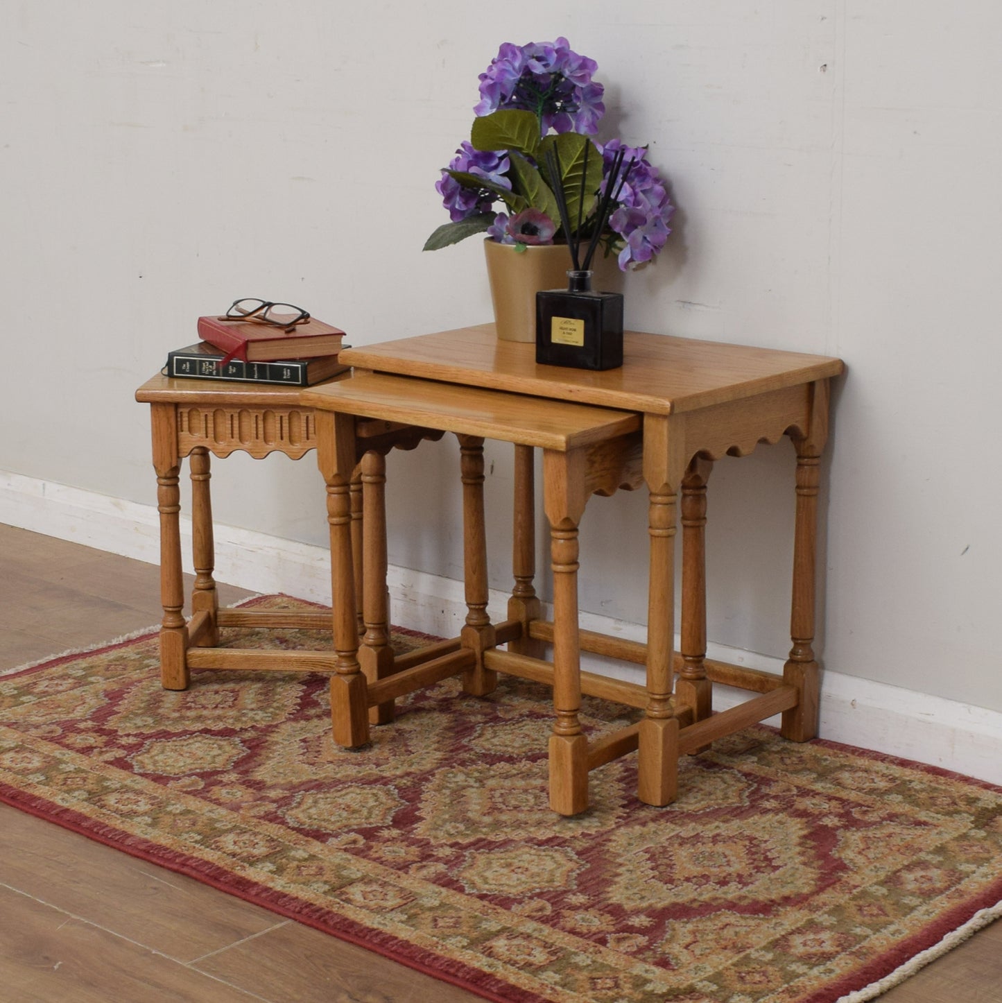 Light Oak Nest of Tables