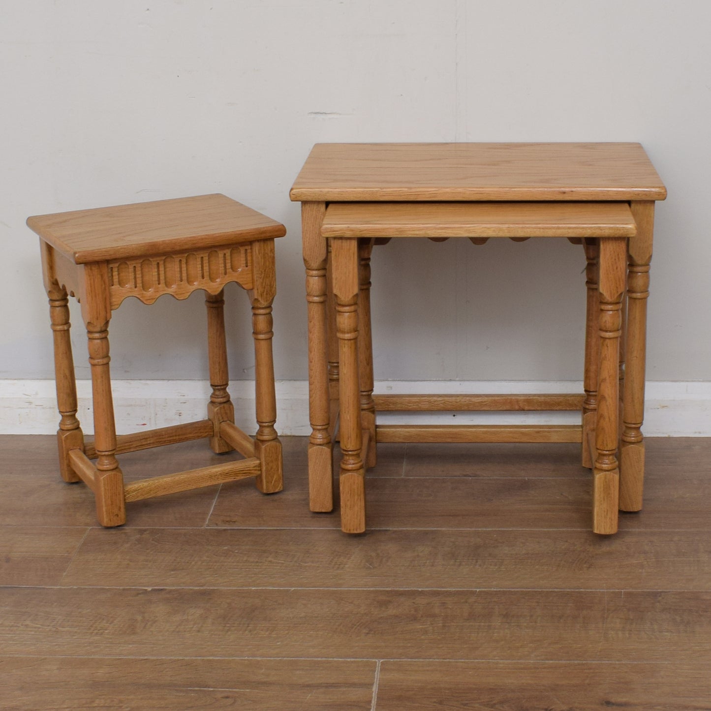 Light Oak Nest of Tables