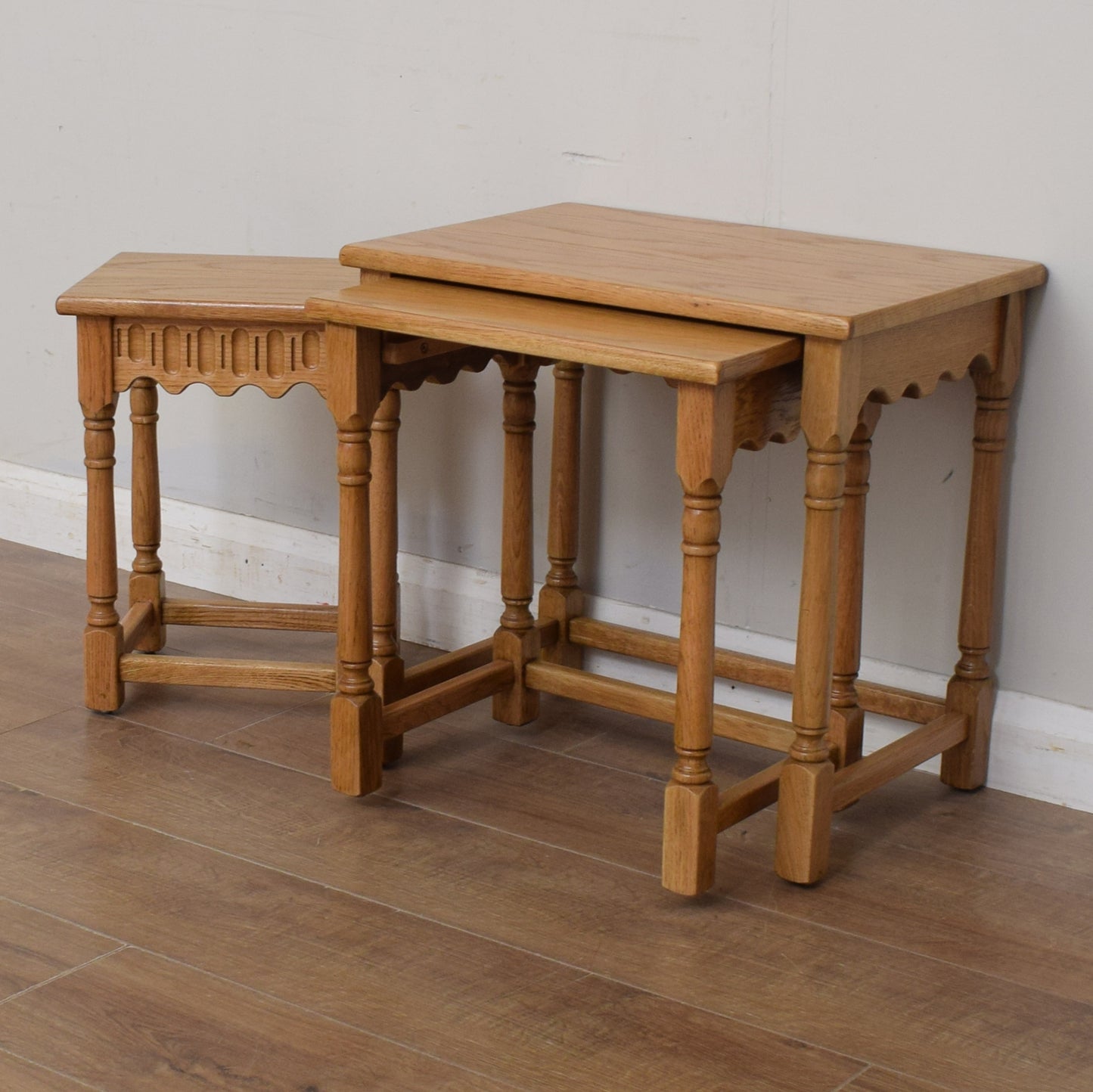 Light Oak Nest of Tables