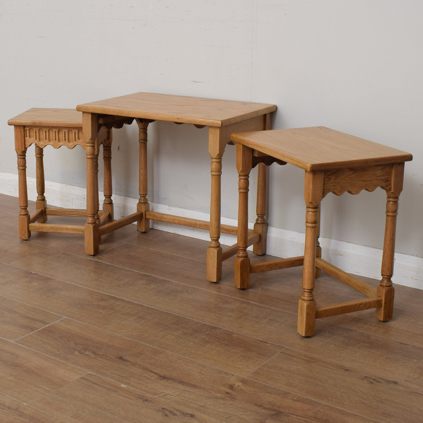 Light Oak Nest of Tables