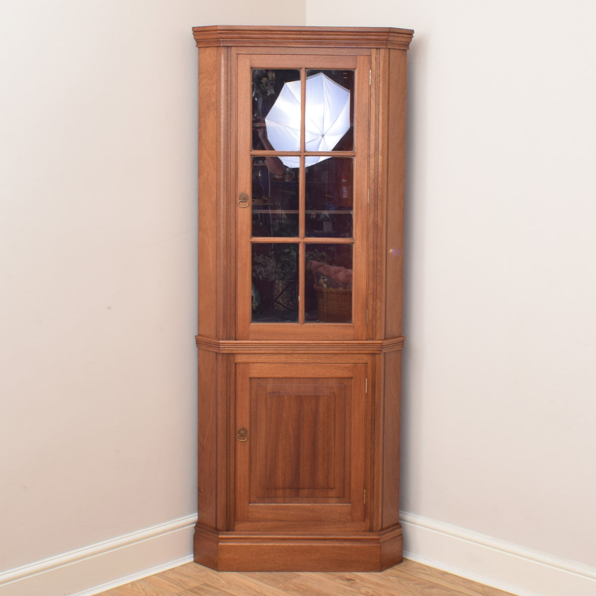 Mahogany Corner Cabinet