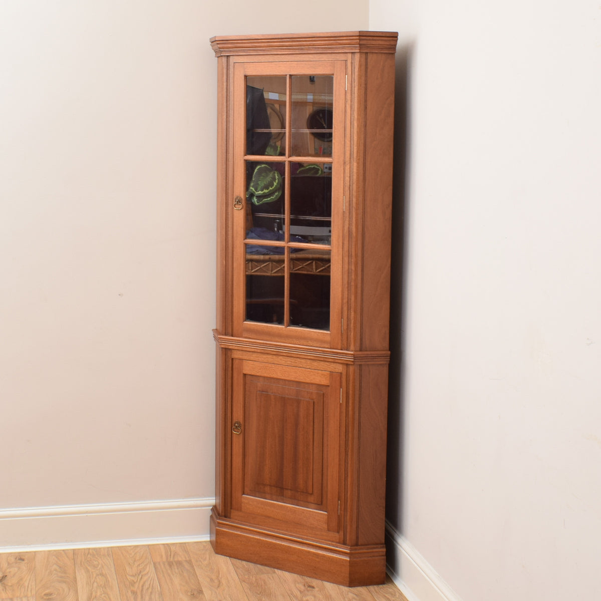 Mahogany Corner Cabinet