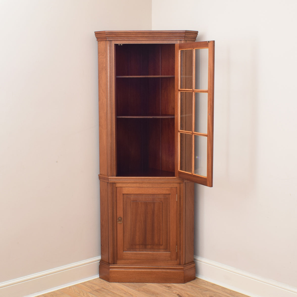 Mahogany Corner Cabinet