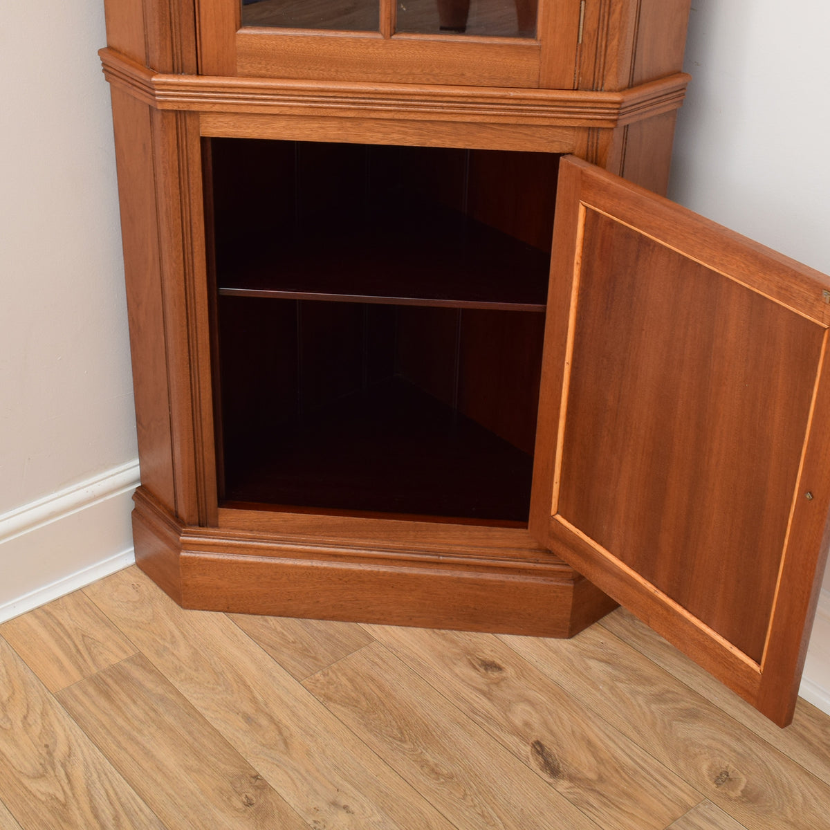 Mahogany Corner Cabinet
