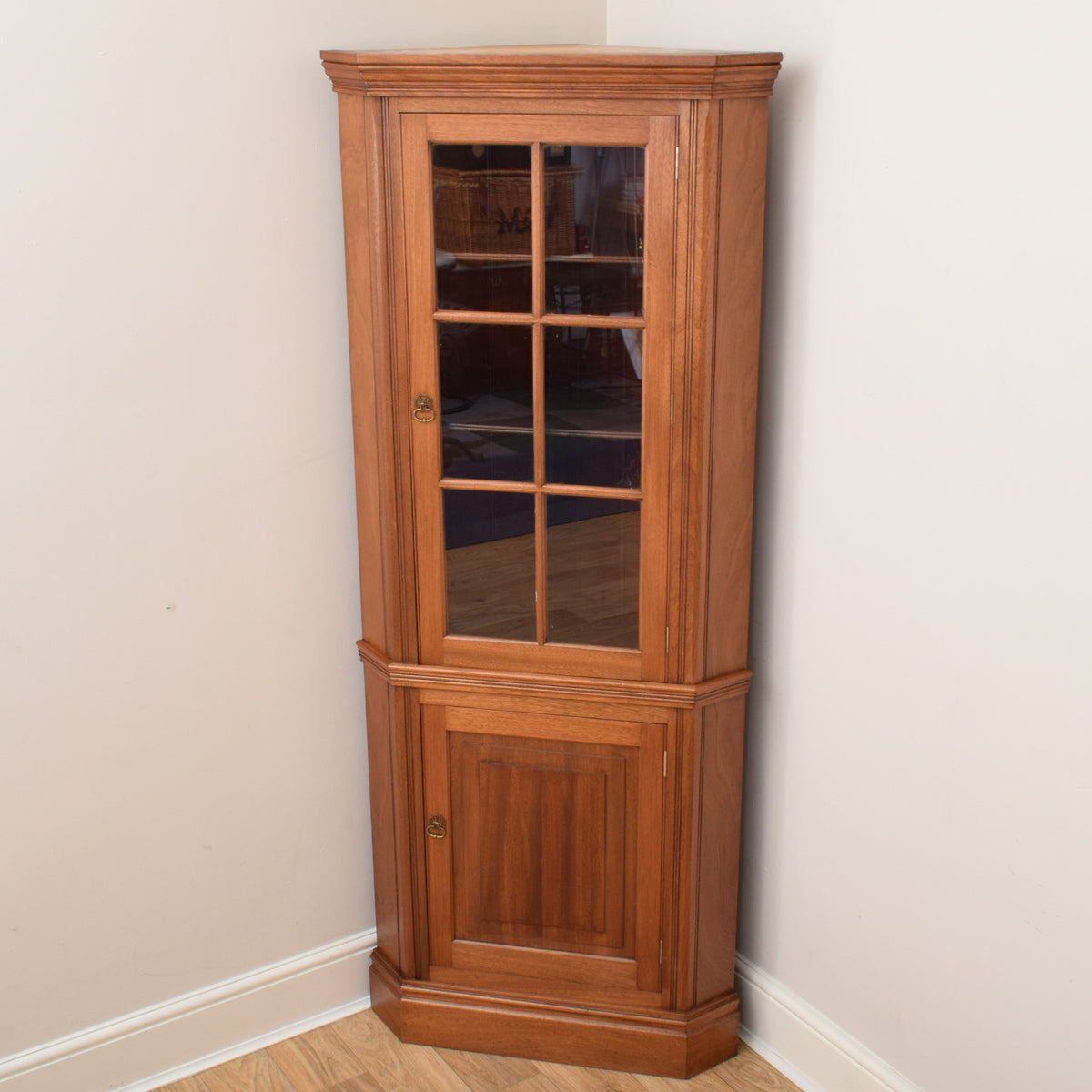 Mahogany Corner Cabinet