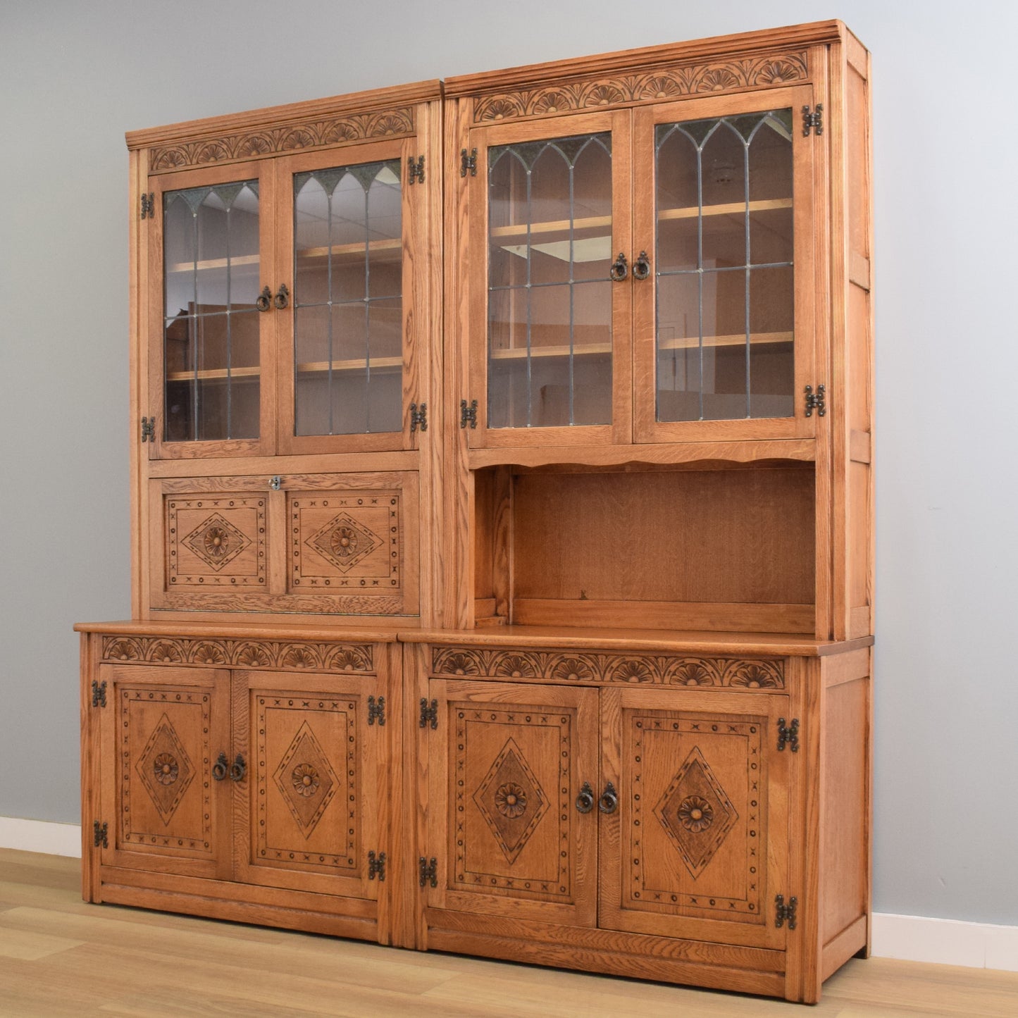 Large Oak Display Unit