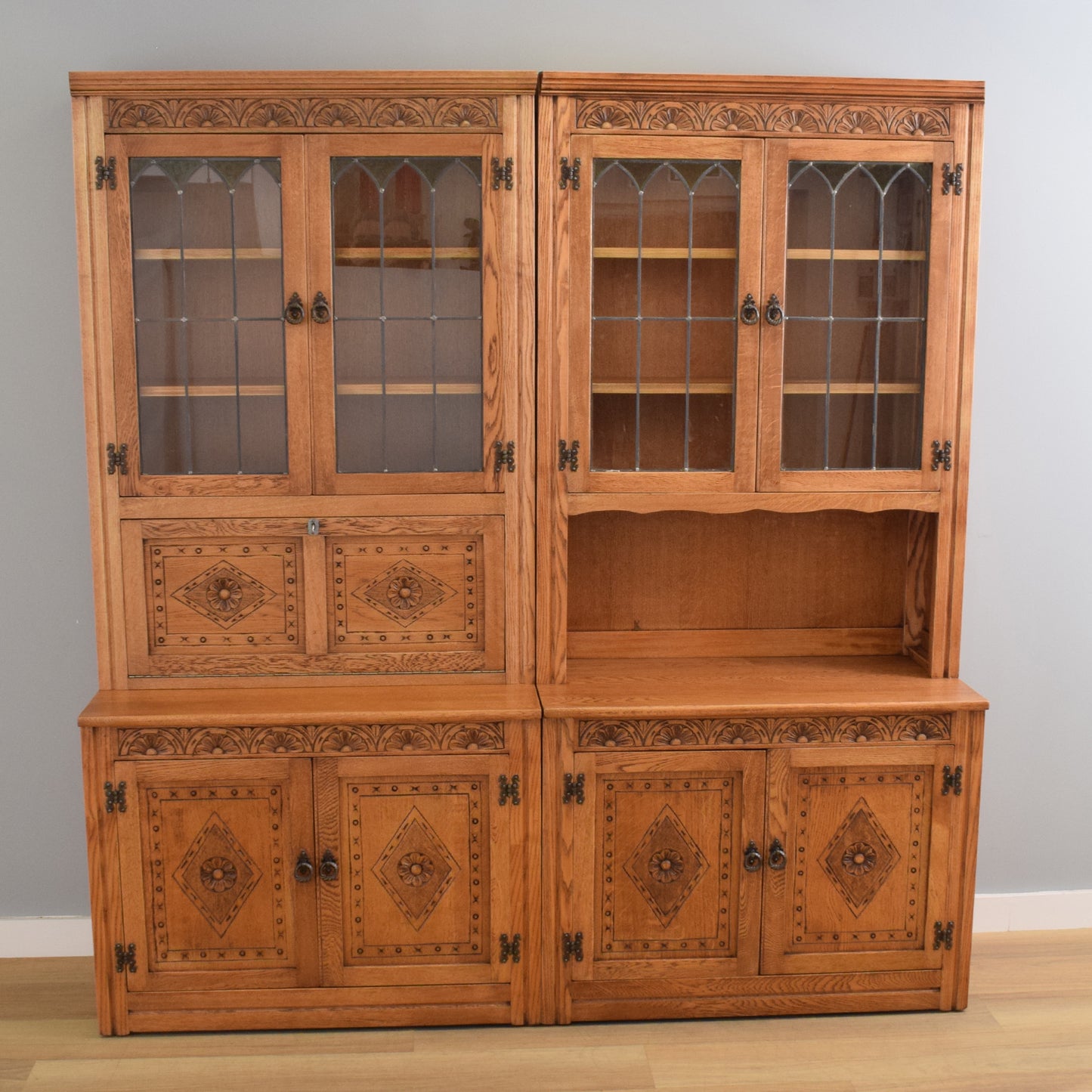 Large Oak Display Unit