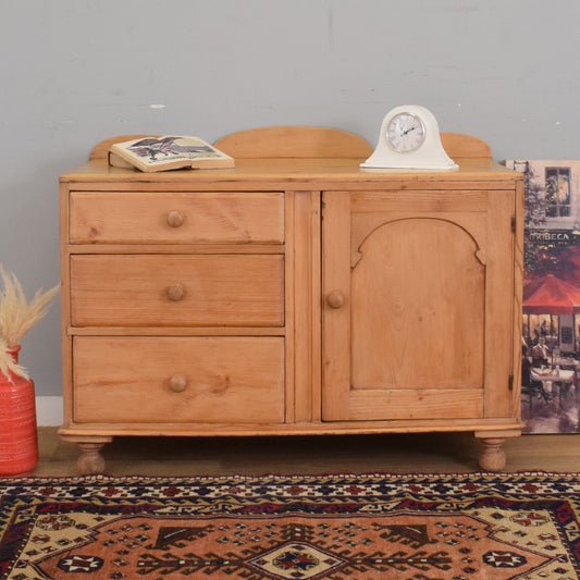 Waxed Pine Sideboard
