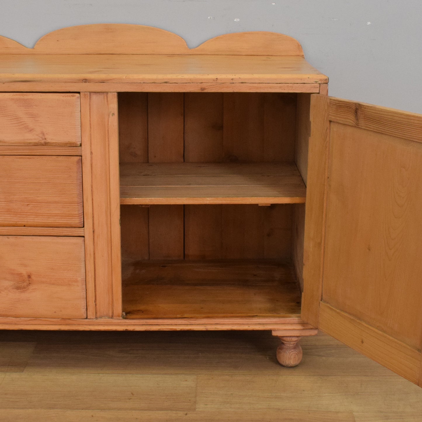 Waxed Pine Sideboard