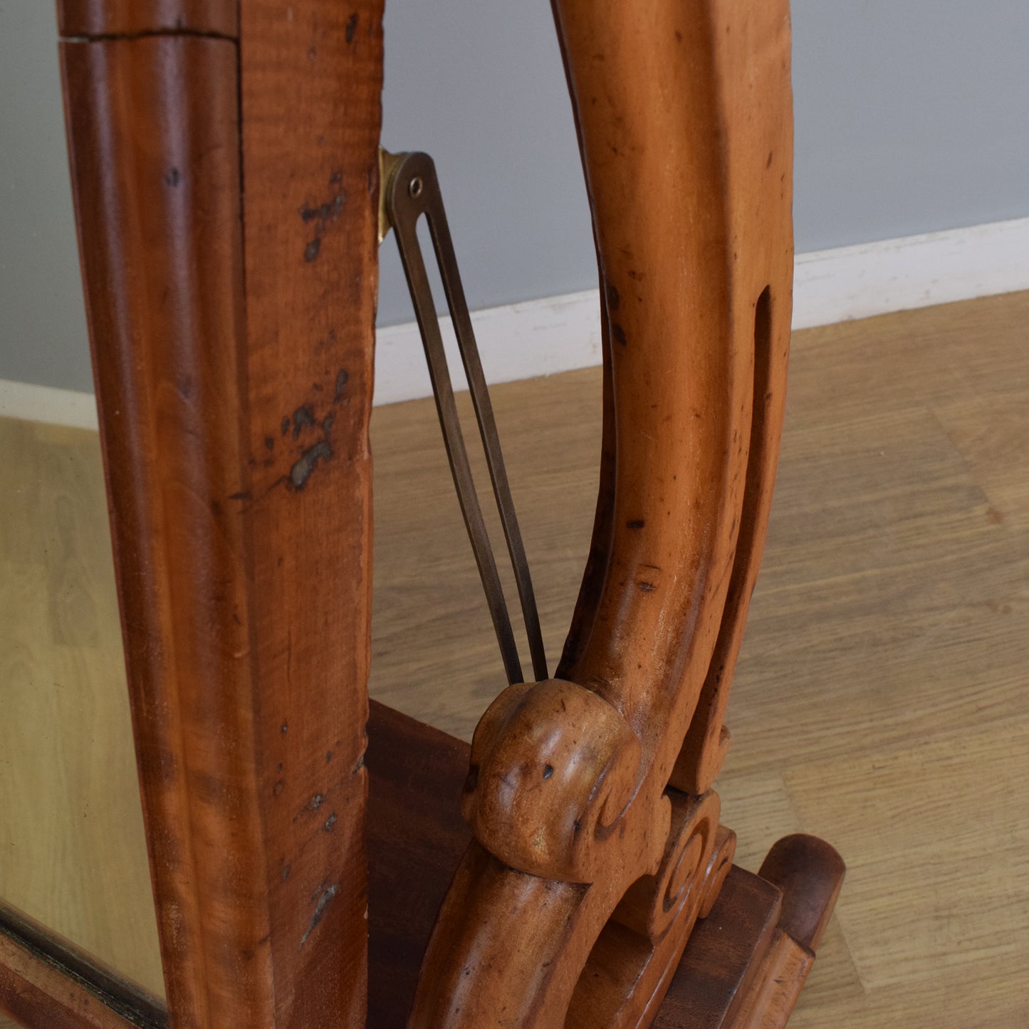 Victorian Mahogany Cheval Mirror