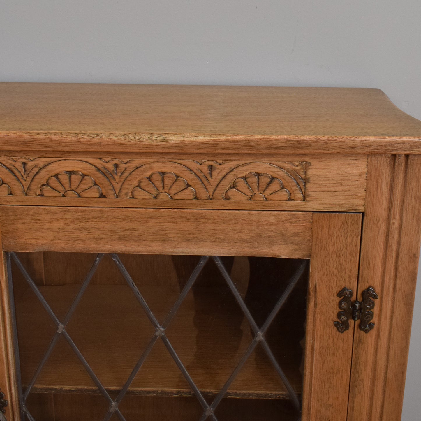 Large Glazed Bookcase Cabinet