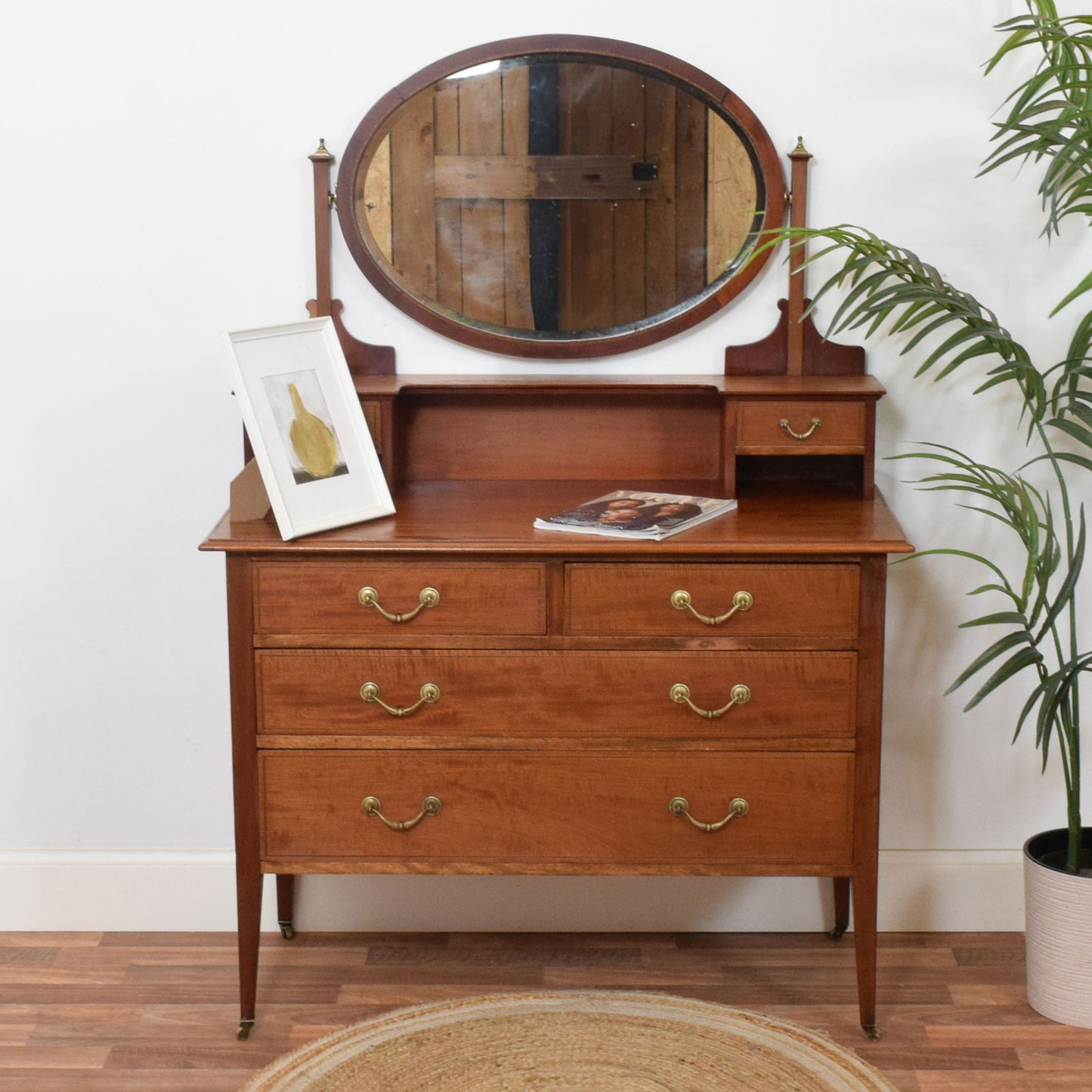 Mirrored Mahogany Dressing Table