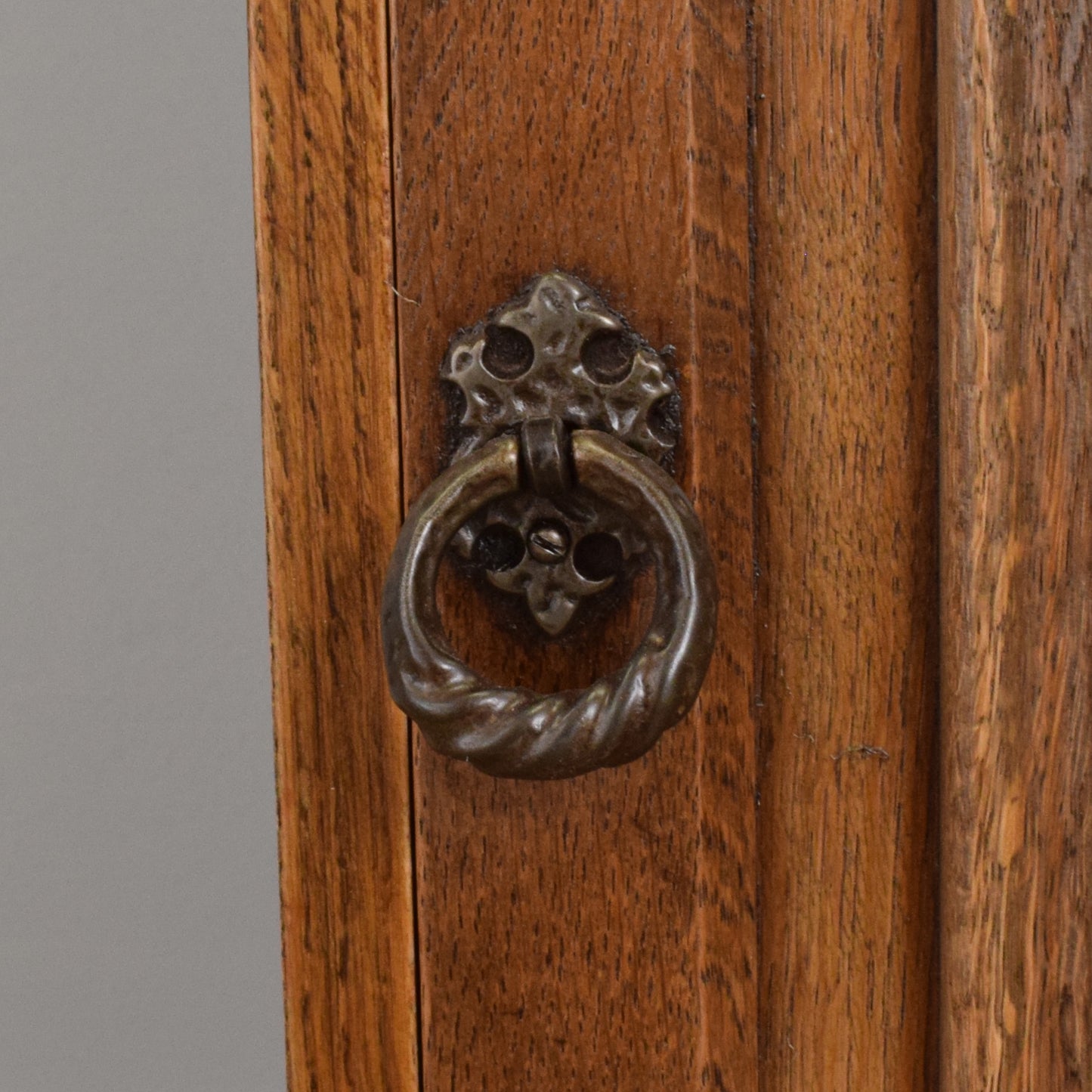 Pair of Restored Oak Linenfold Bedsides