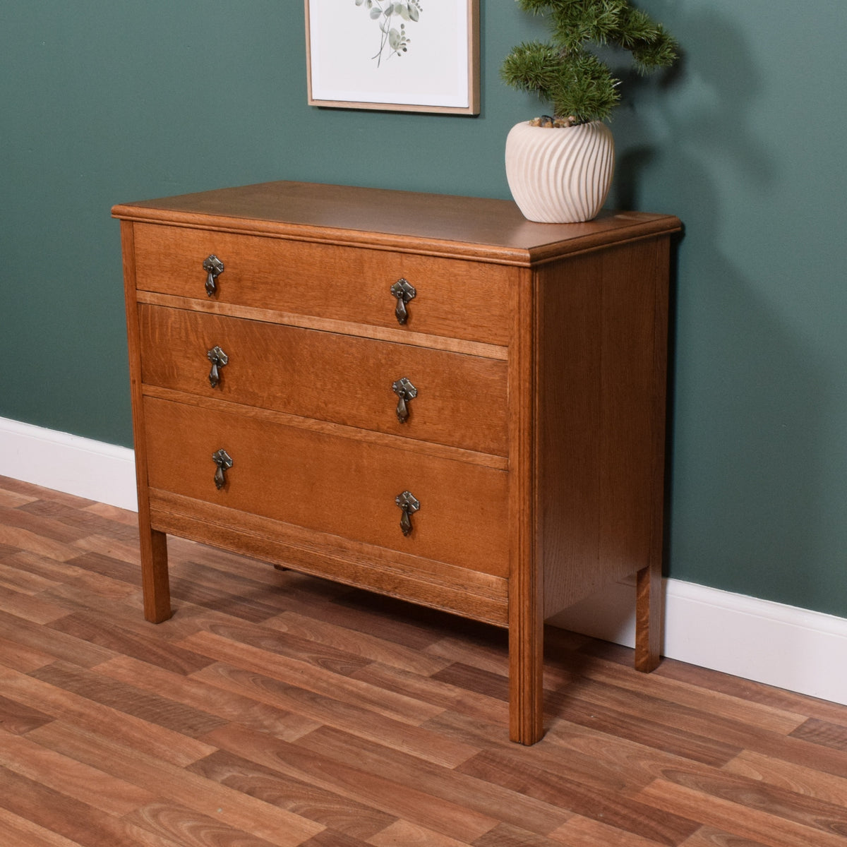Restored Oak Chest of Drawers