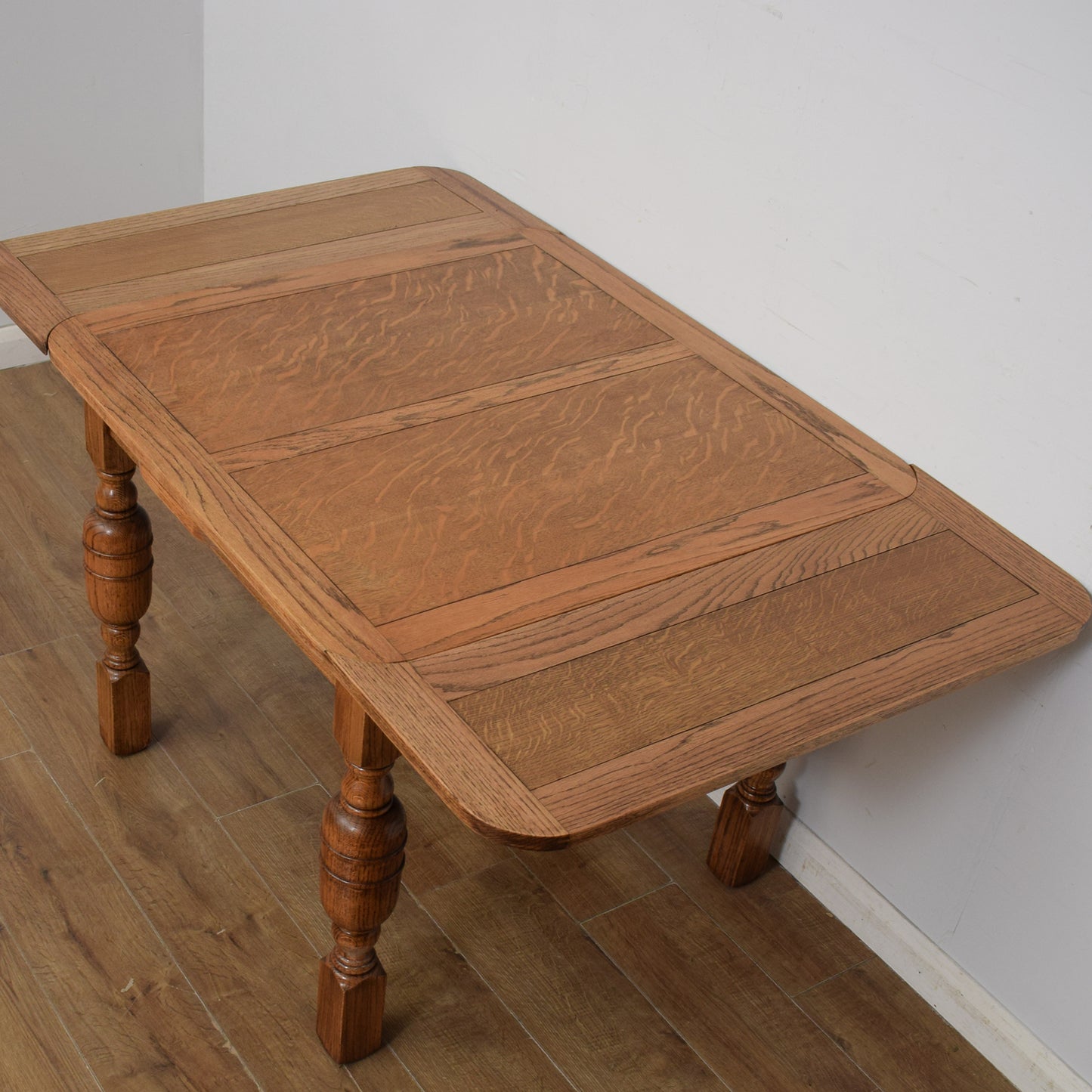 Vintage Draw Leaf Table And Four Chairs
