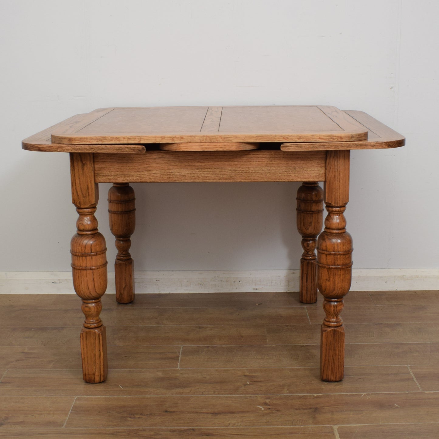 Vintage Draw Leaf Table And Four Chairs