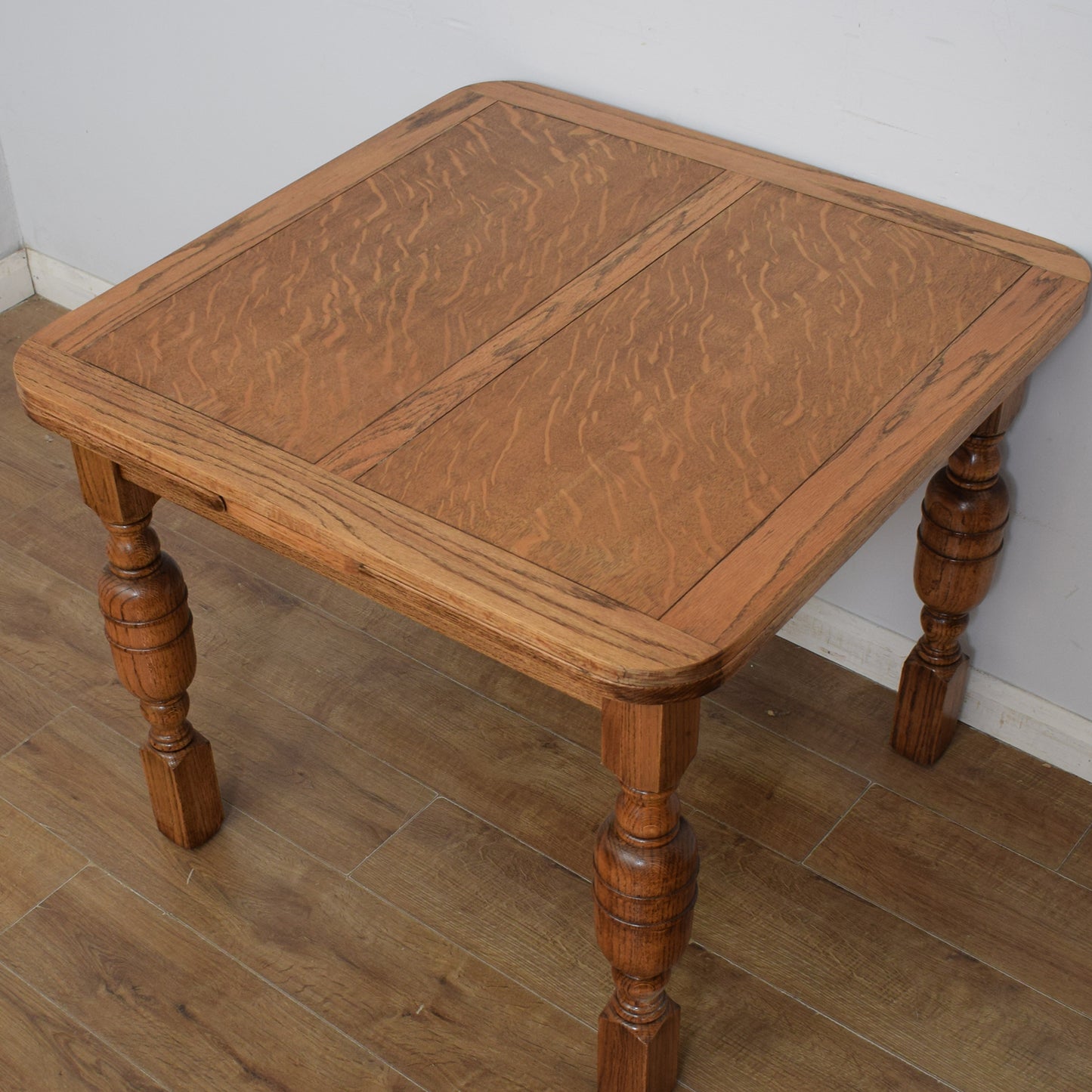 Vintage Draw Leaf Table And Four Chairs